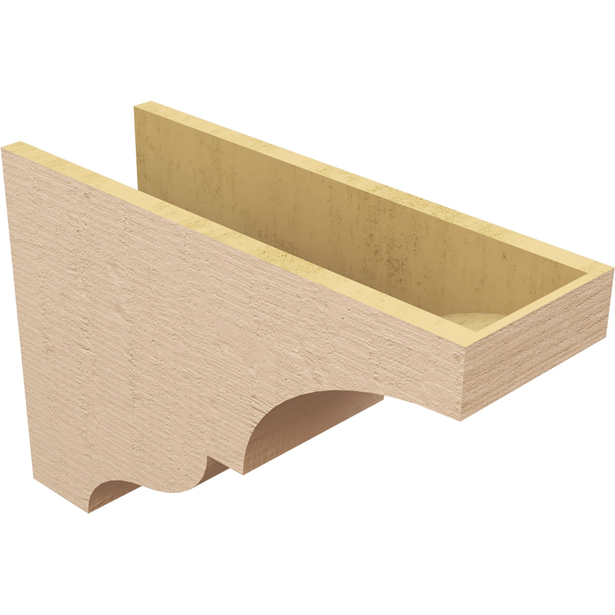 Ekena Millwork CORU08X24X16ASHRCPR corbels - View #5