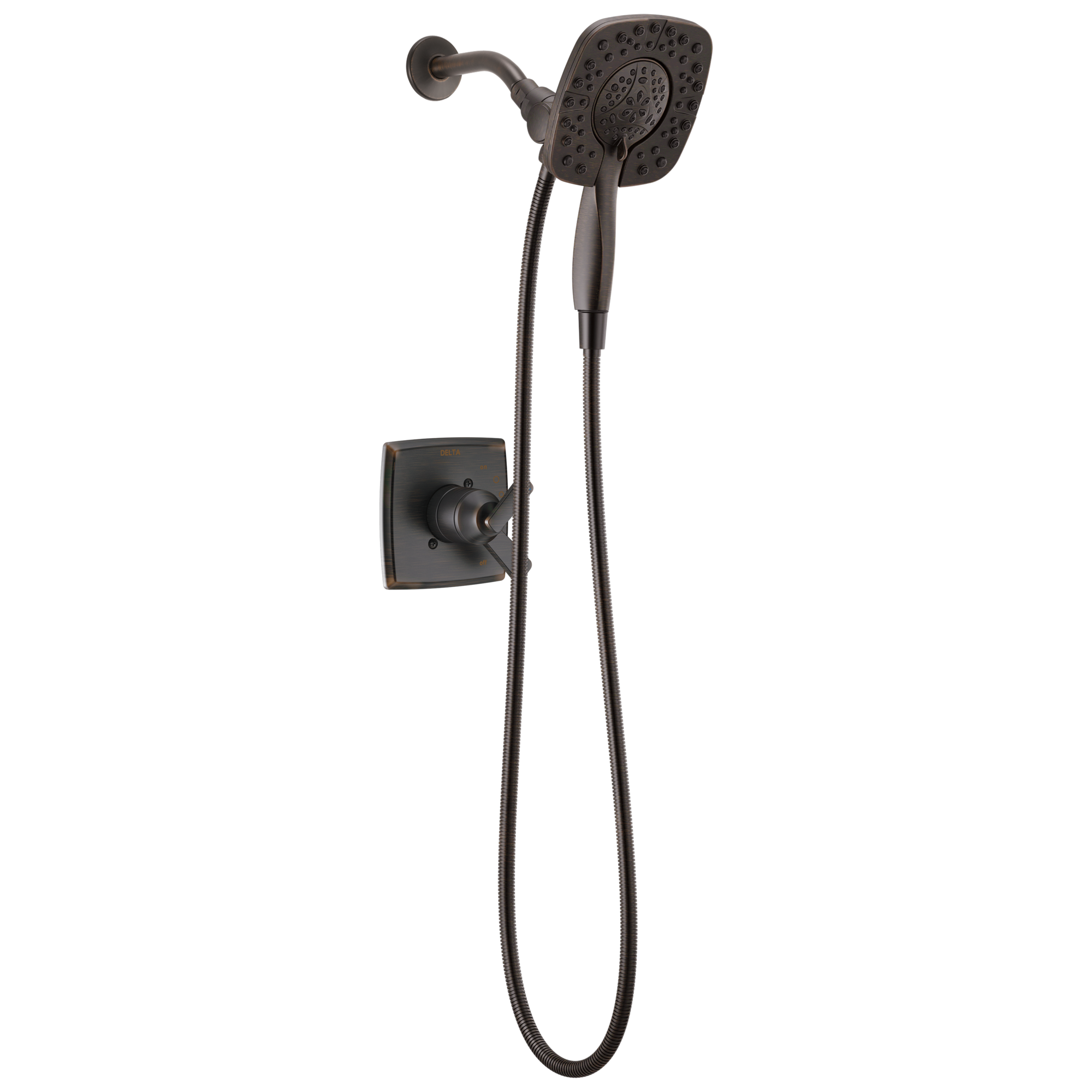 Delta Ashlyn Venetian Bronze 2 Handle Multi Function Round Shower   05509386 