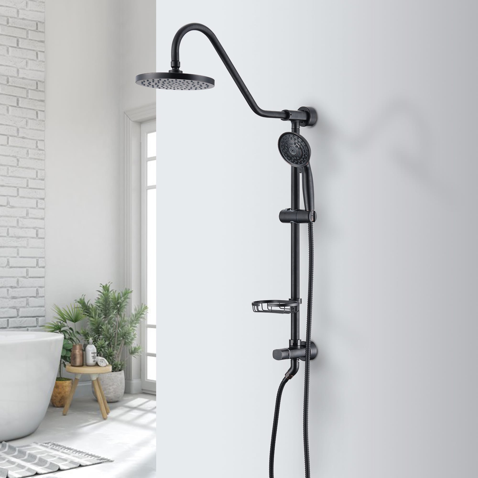 Mondawe MO6006-12MB Showerhead-Bar-Panels - View #2