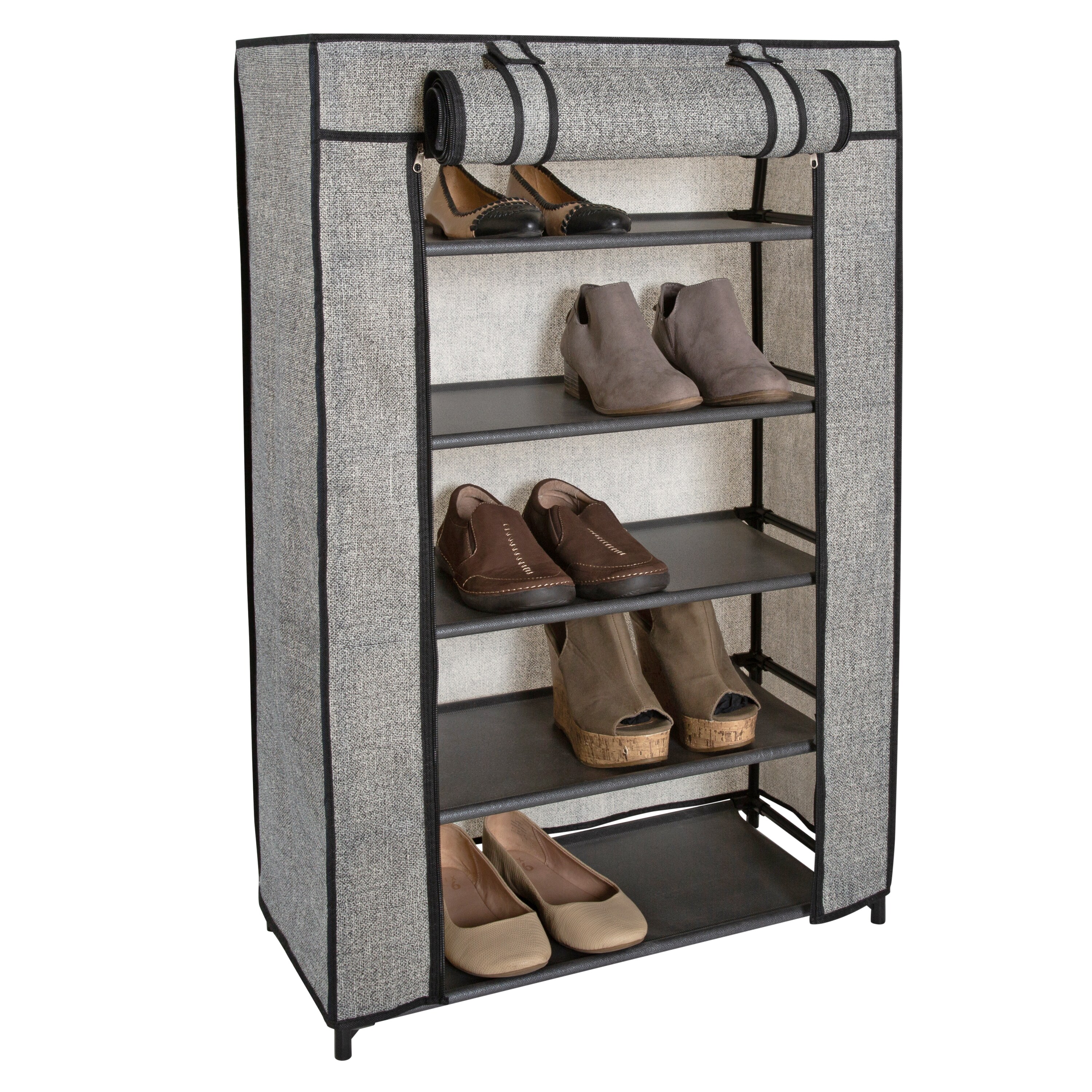 Modular Closet Shelf Shoe Wall Rack Organizer - Clothes Hanger Rack Sneaker  Shelf Storage