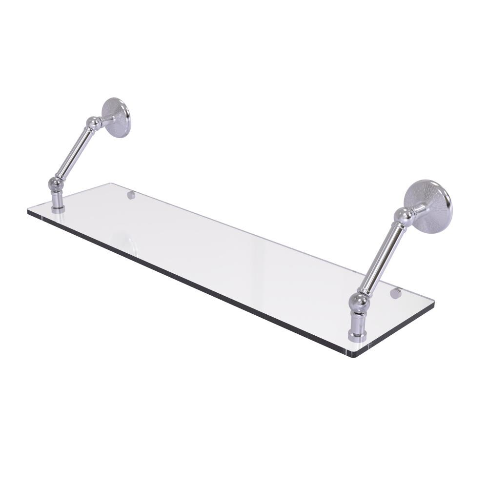 Allied Brass PMC-1-30-SCH Prestige Monte Carlo Satin Chrome Wall mount Bathroom Shelf ( 30-in x 8-in x 8-in )