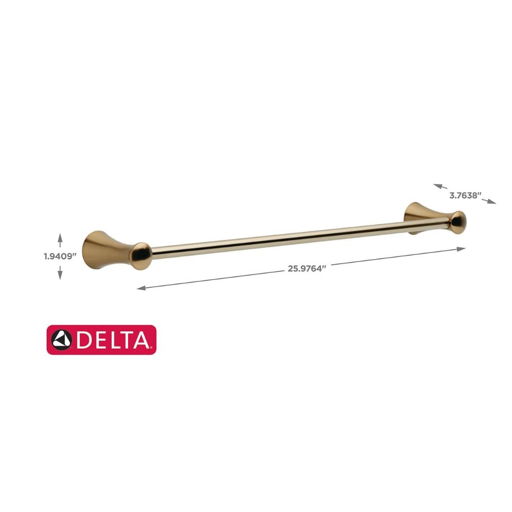 Delta Lahara 24 In Champagne Bronze Wall Mount Single Towel Bar In The