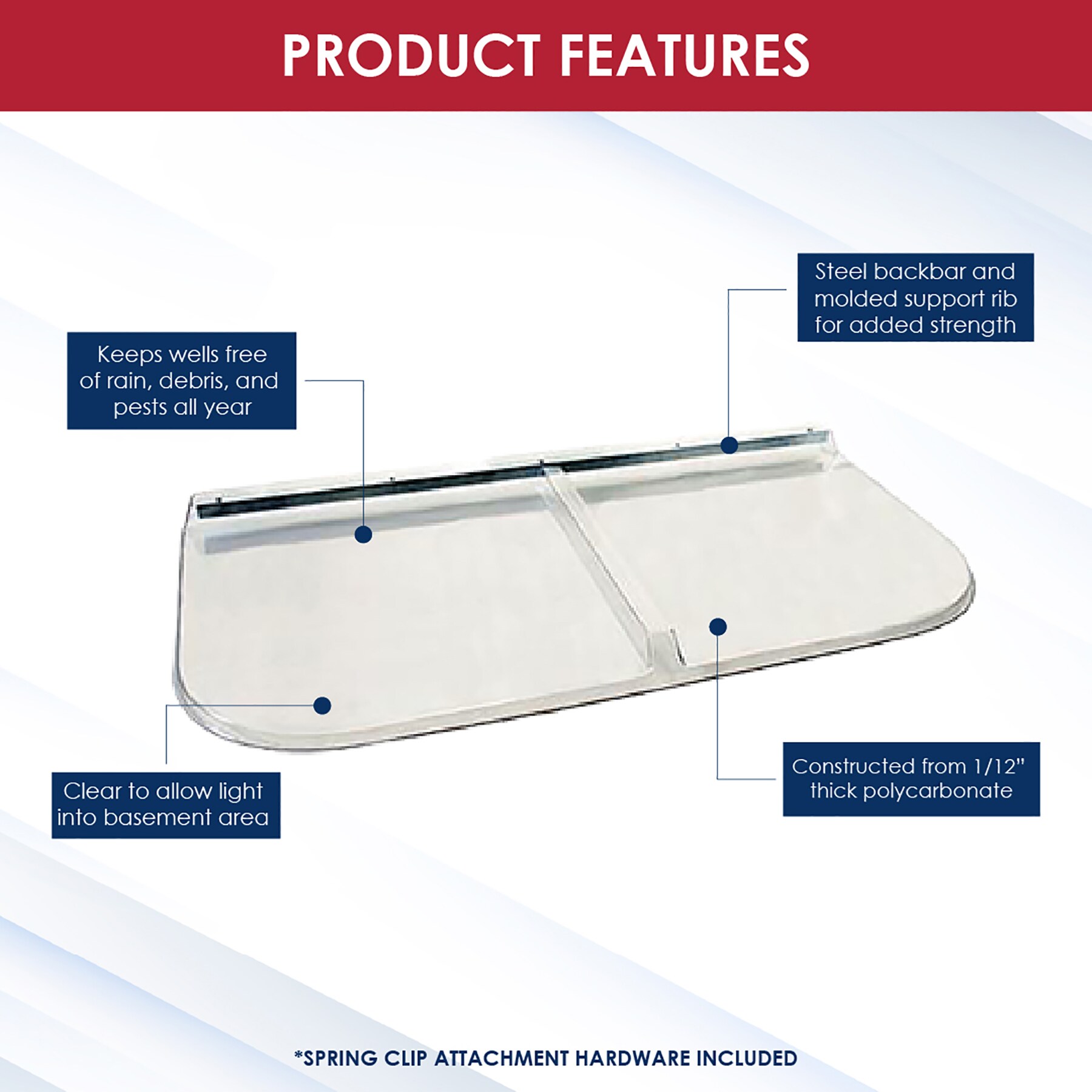 SHAPE PRODUCTS WW5726RM Area-Wall-And-Window-Well-Covers - View #3