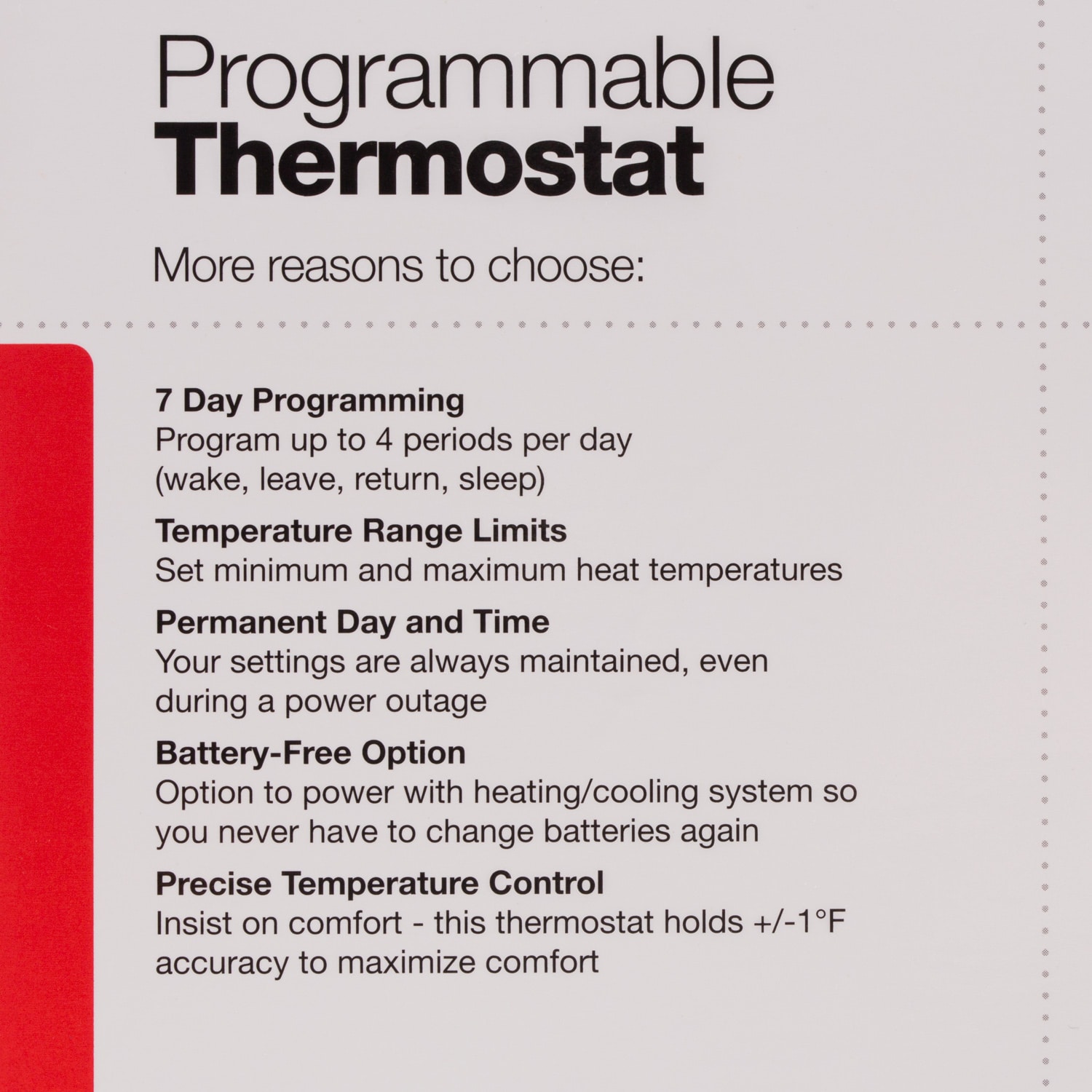 Honeywell RTH7600D1048/K Program-Thermostats - View #3