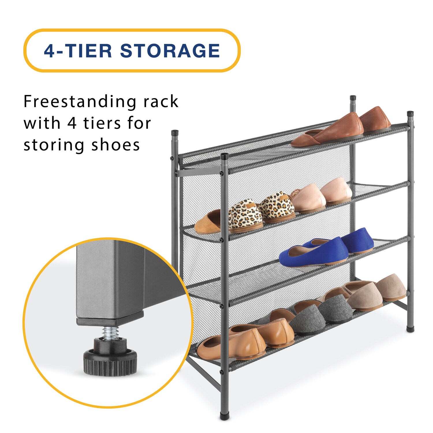 Whitmor 6037-9041-GM Shoe-Racks - View #3