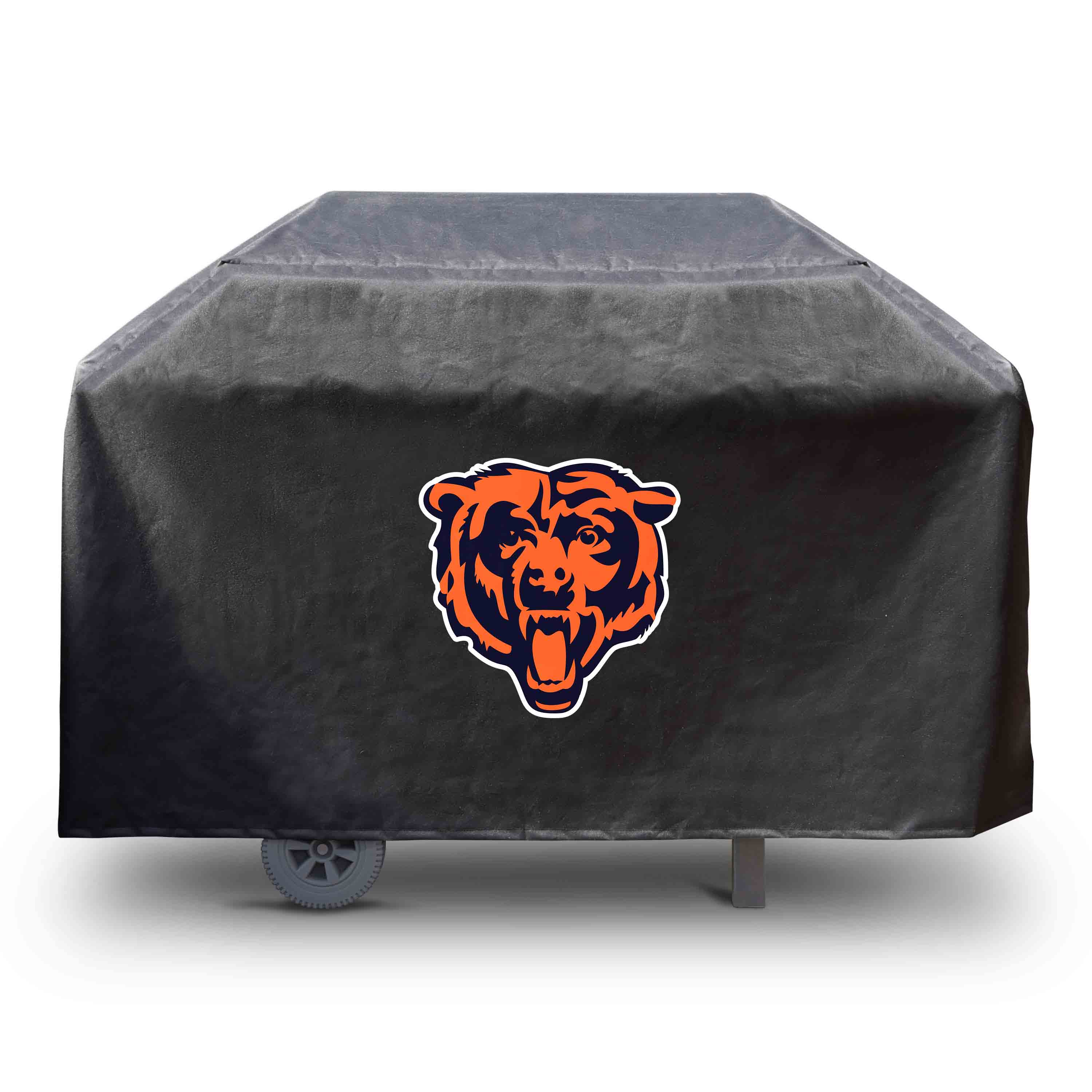 FANMATS 41142 Chicago Bears 4 burner grill cover 68-Inches W x 35-Inches H Black Fits most Cover