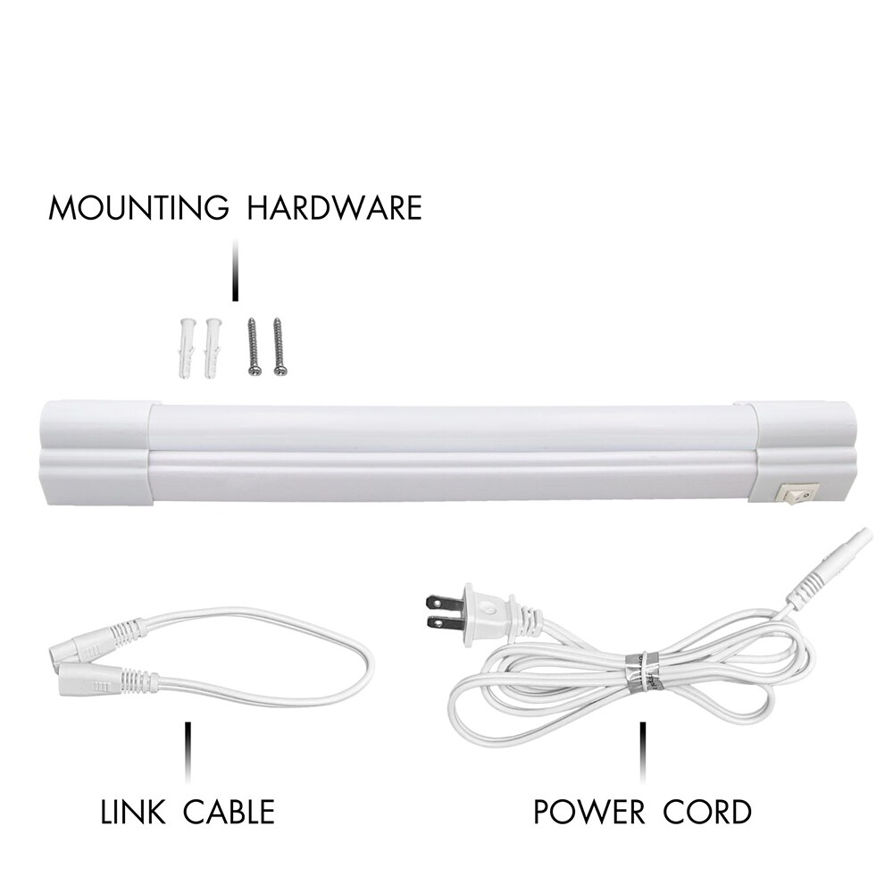 12-Inch White Matte LED Under Cabinet Light Bar