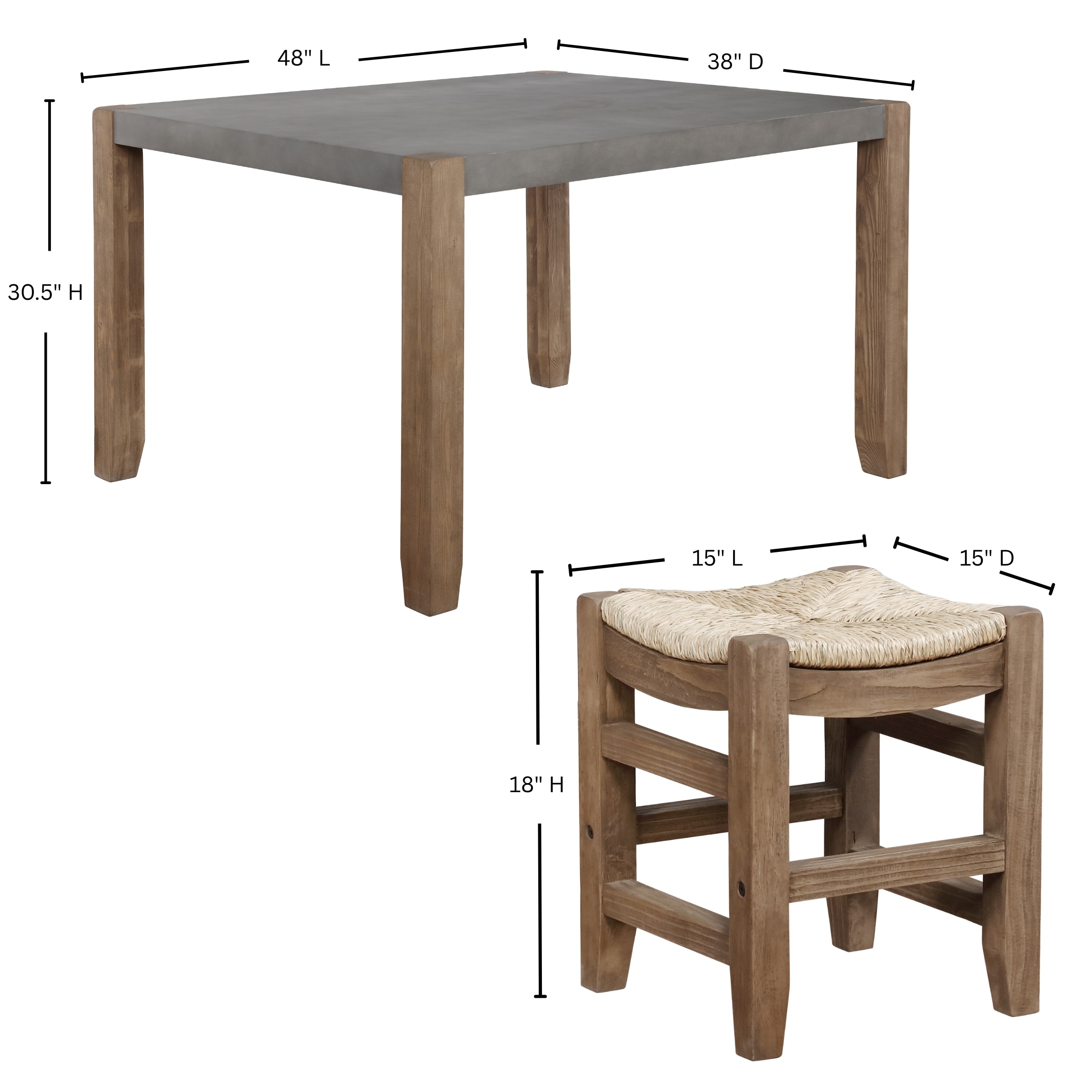 Alaterre Furniture ANNP172071 Dining-Sets - View #4