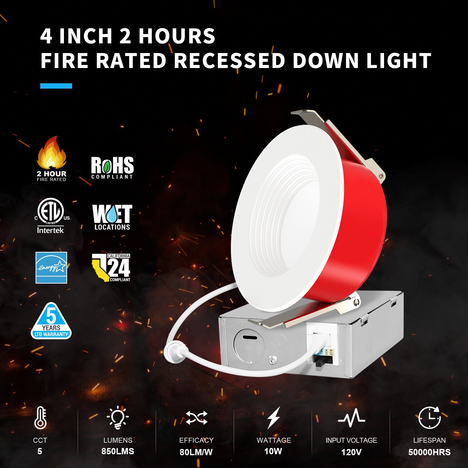 RUN BISON LJC-5FHTD4-1PK Led-Retrofit-Downlight - View #3