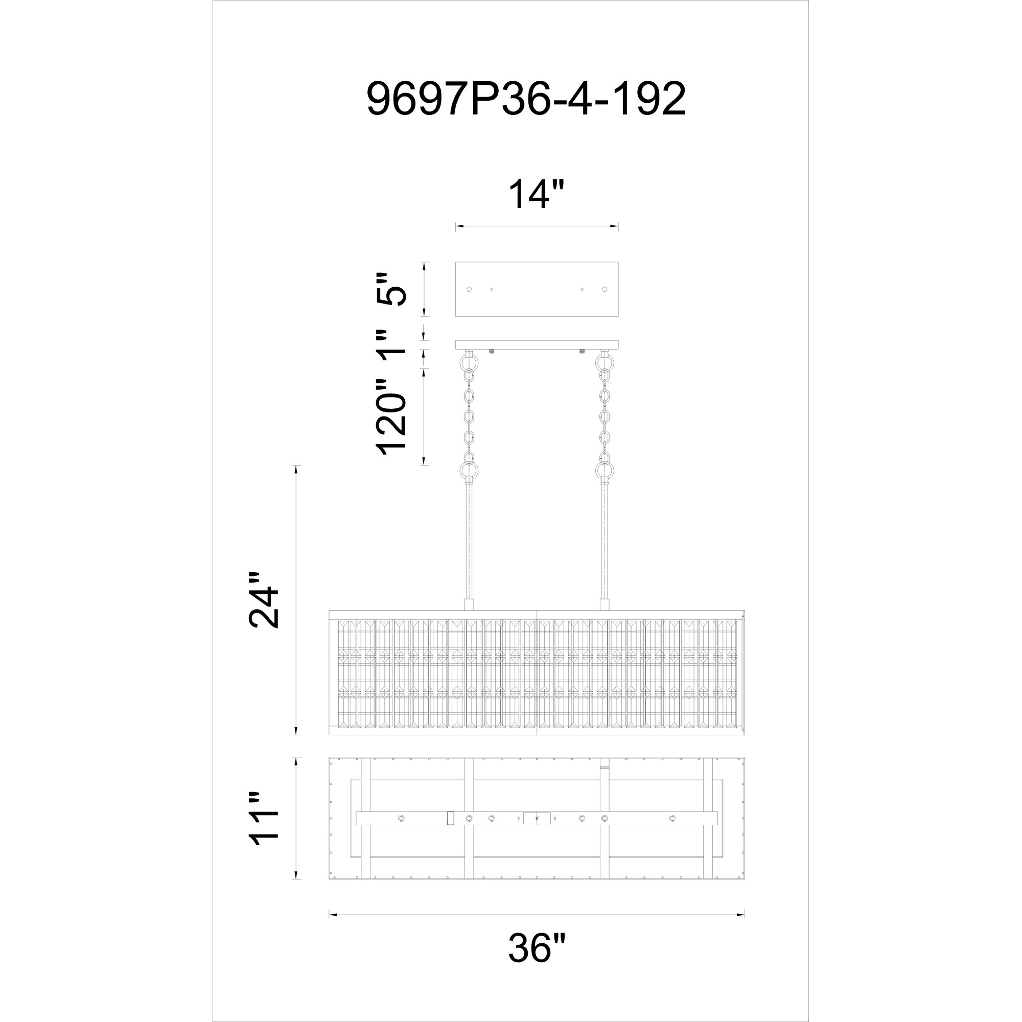 CWI Lighting 9697P36-4-192 b090015 - View #6