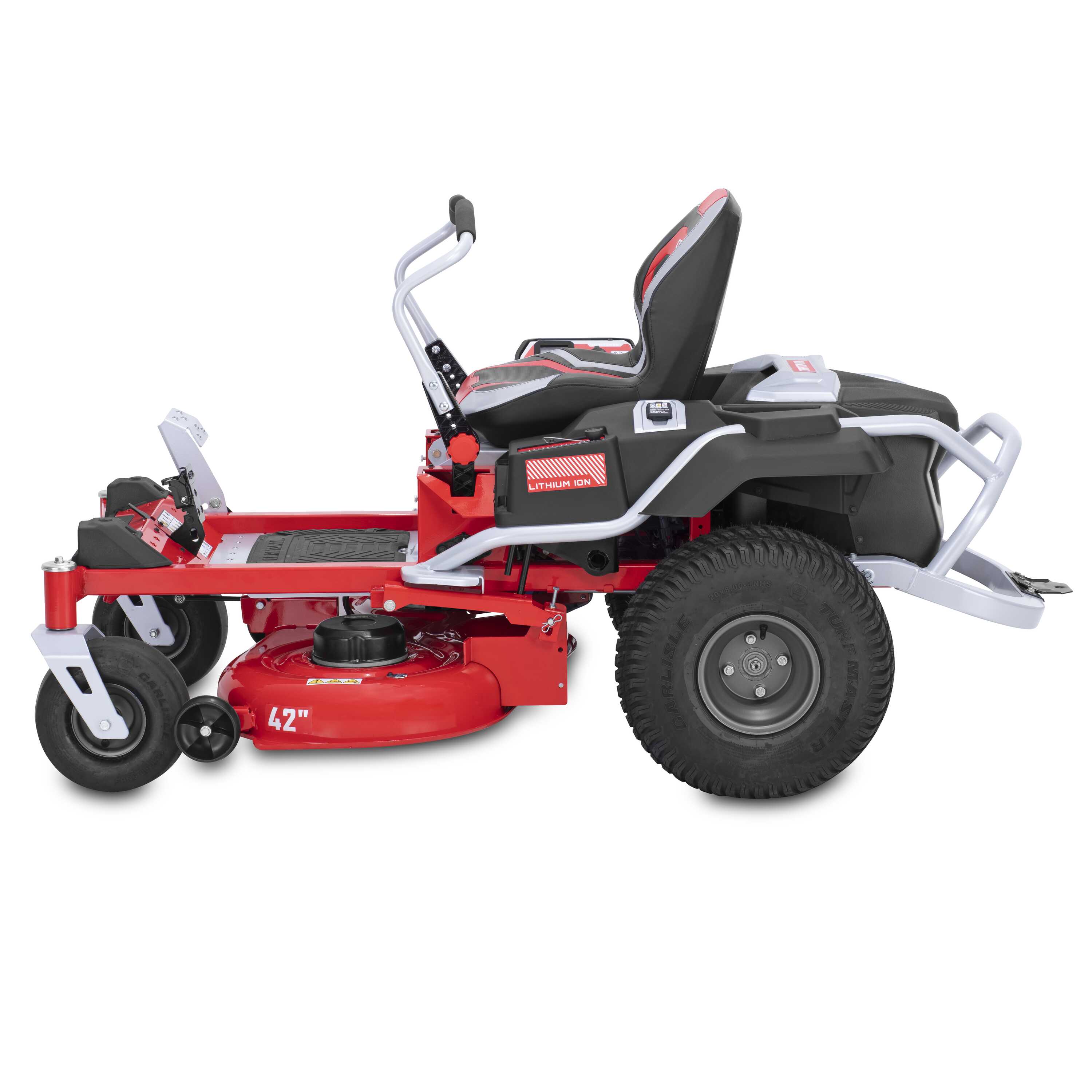 Craftsman Battery Powered Zero Turn 42 In Lithium Ion Electric Riding Lawn Mower In The Electric 4256