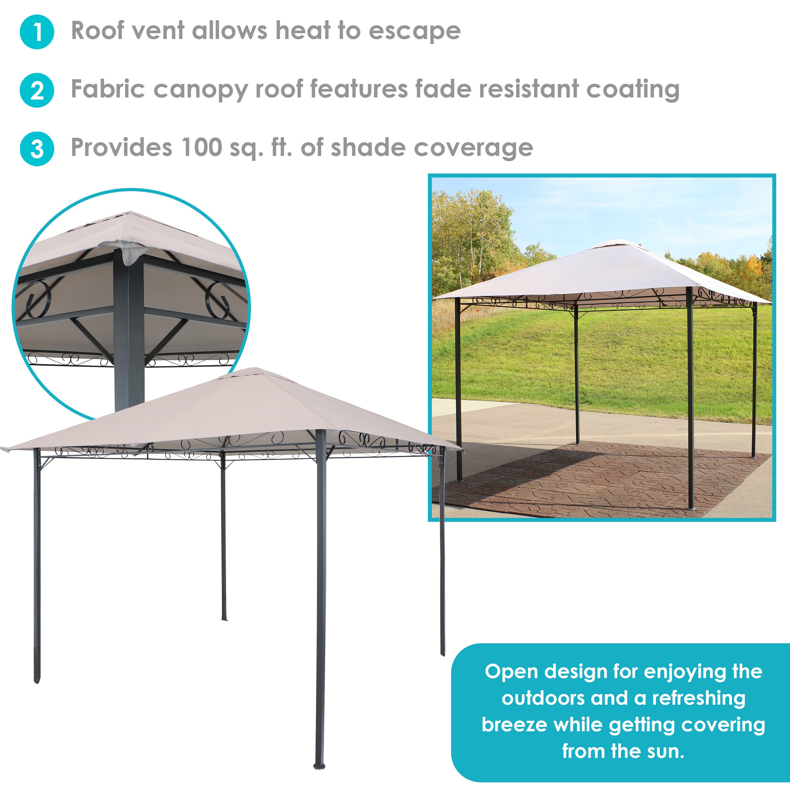 Sunnydaze Decor CRE-705 Canopy-Storage - View #6