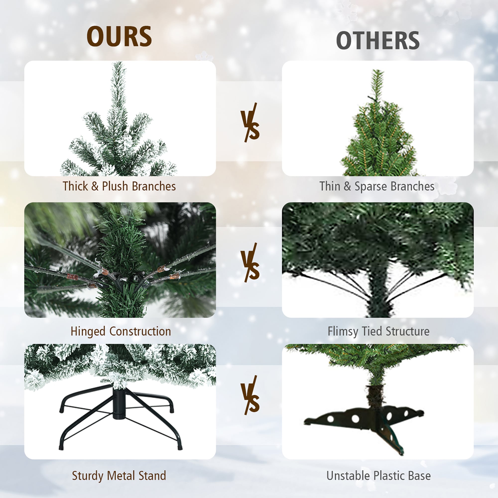 Costway CM23442US Artificial-Christmas-Trees - View #8
