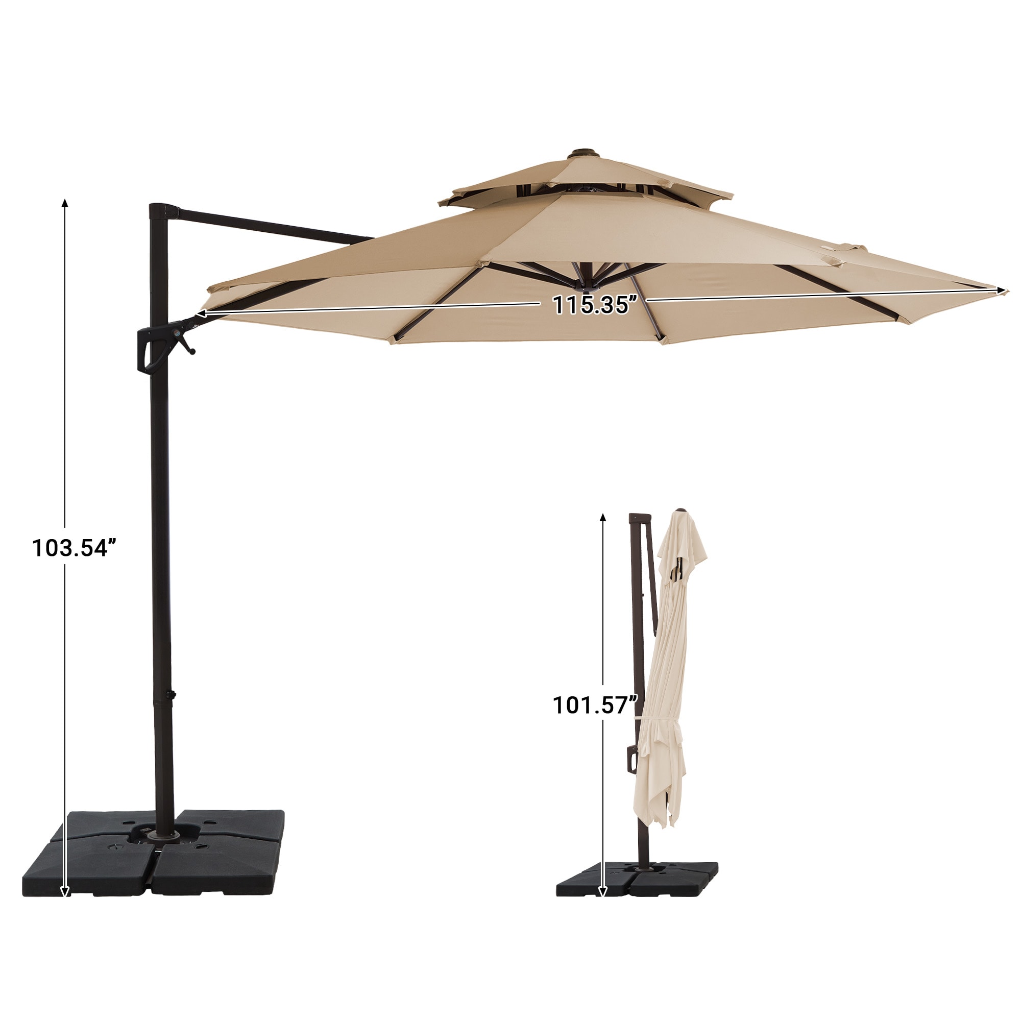VOUA JYLM-9X9-RD Umbrellas-2 - View #3