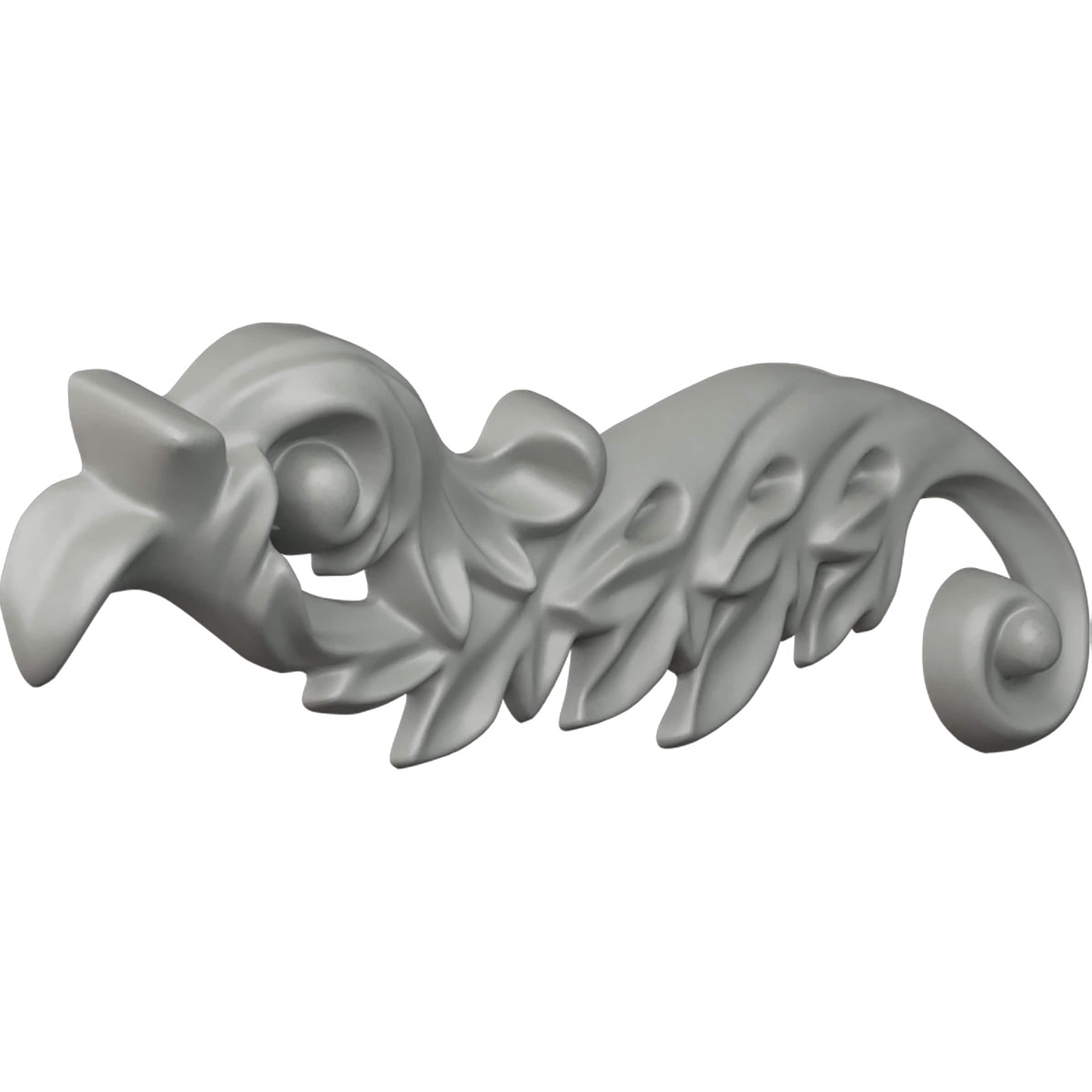Ekena Millwork Granada, Left 2.125-in W X 7.375-in H Primed Applique In