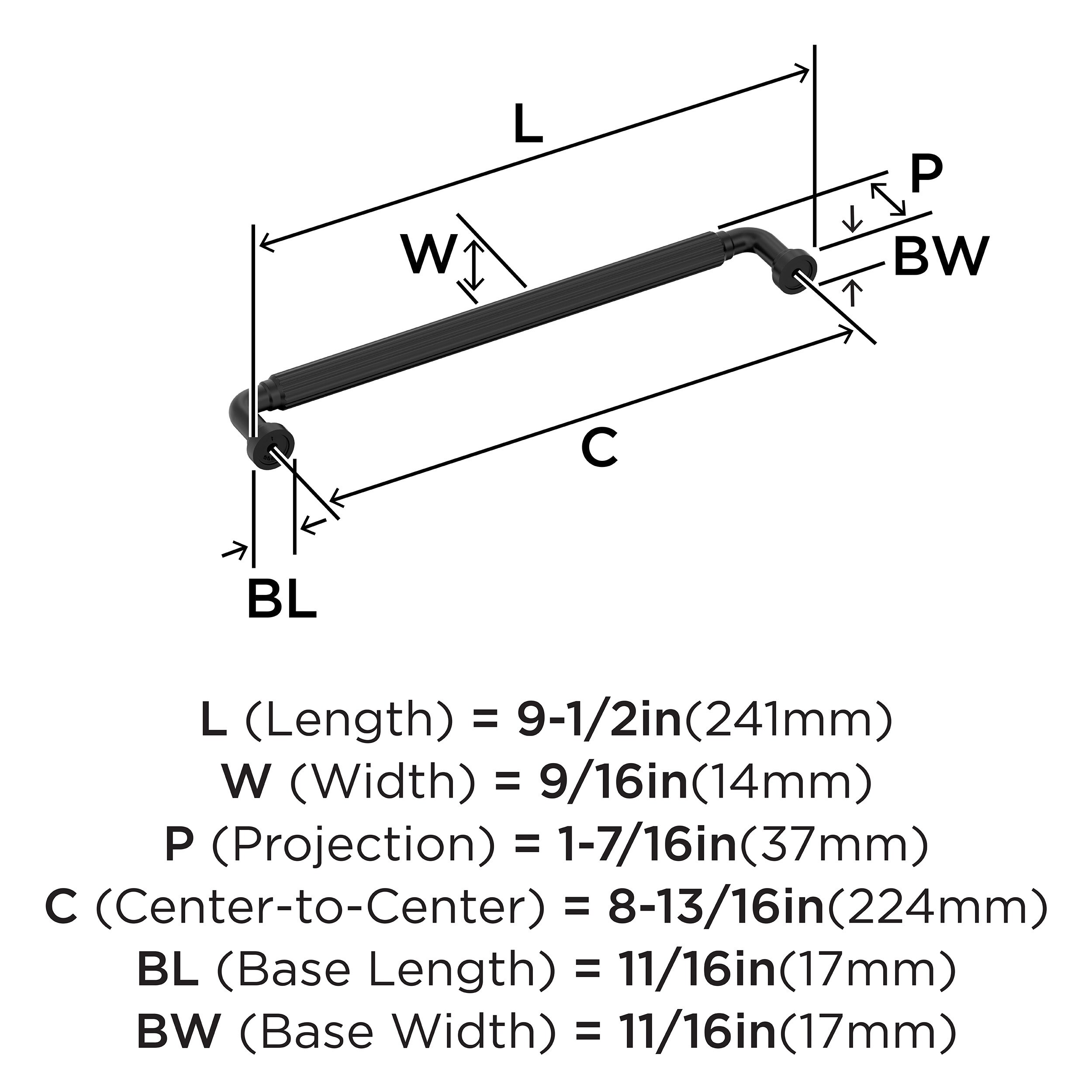 Amerock BP37706MB Cabinet-Pulls - View #4