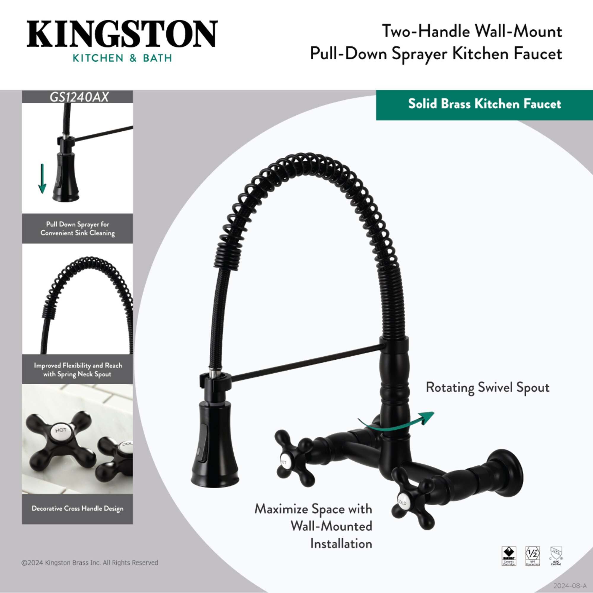 Kingston Brass WLGS1248AX Kitchen-Faucets - View #3