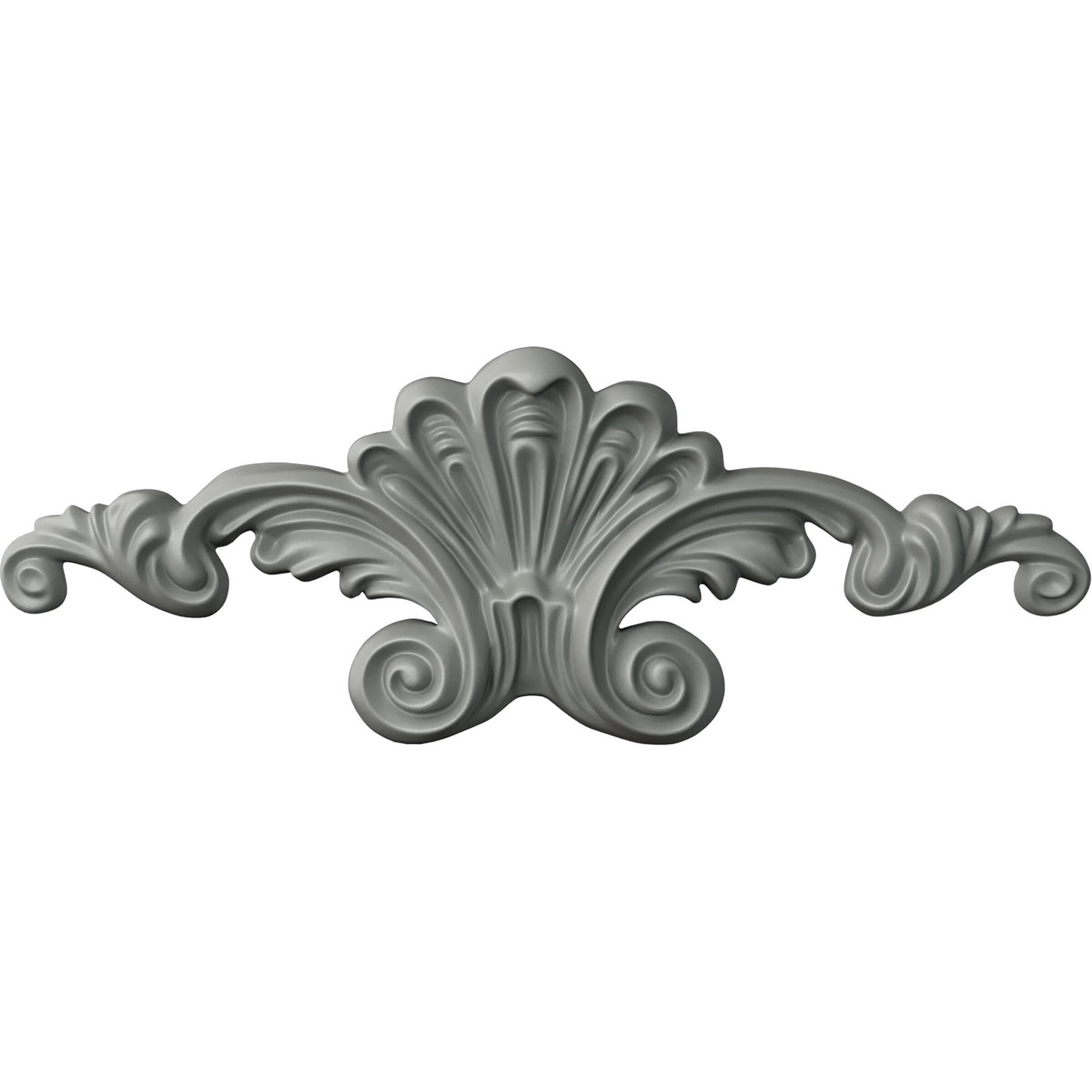 Ekena Millwork ONL08X03X01SC Scroll 8.625-Inches W x 3.125-Inches H Primed Applique