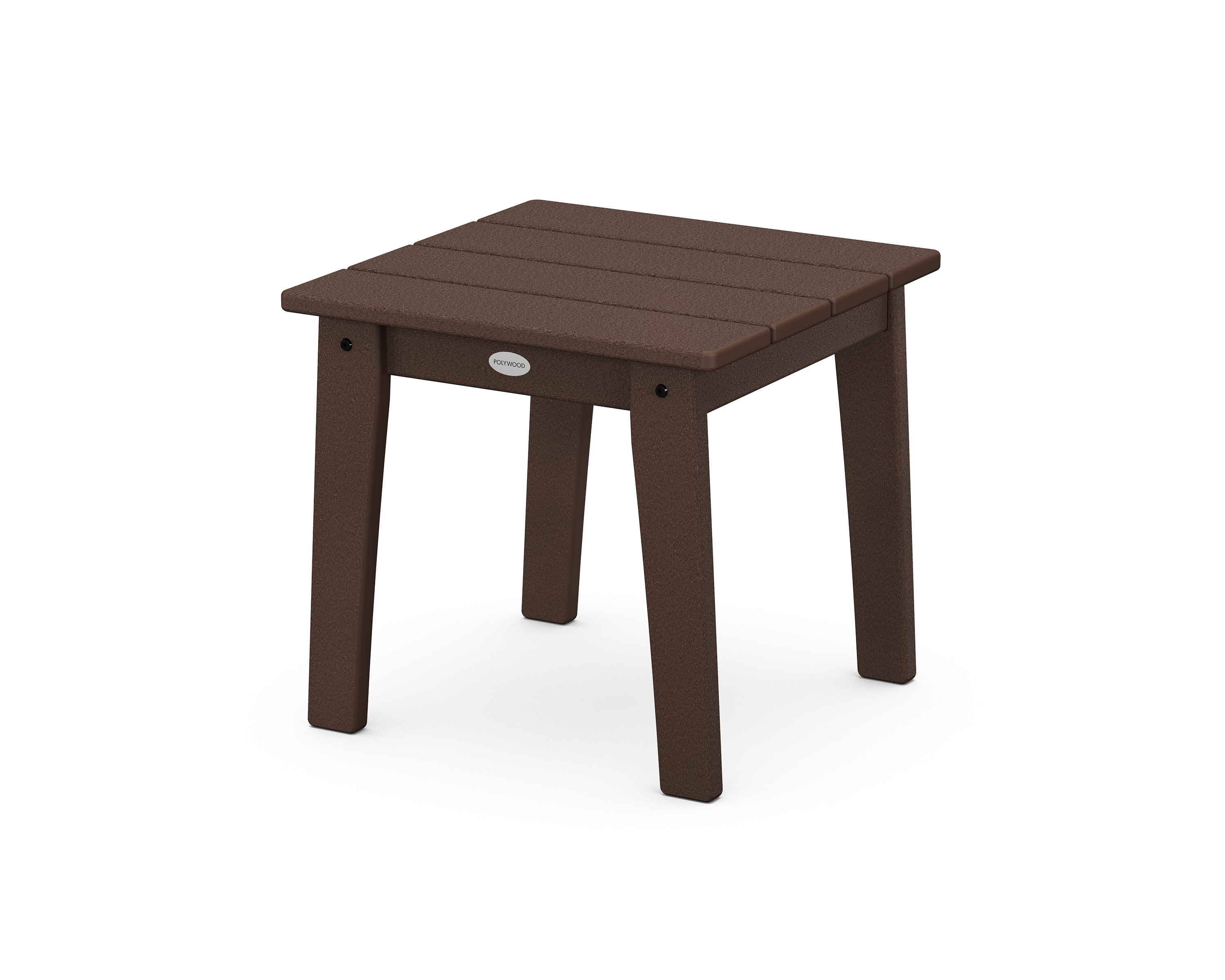 POLYWOOD CTL19MA Lakeside Square Outdoor End Table 18.25-in W x 18.32-in L