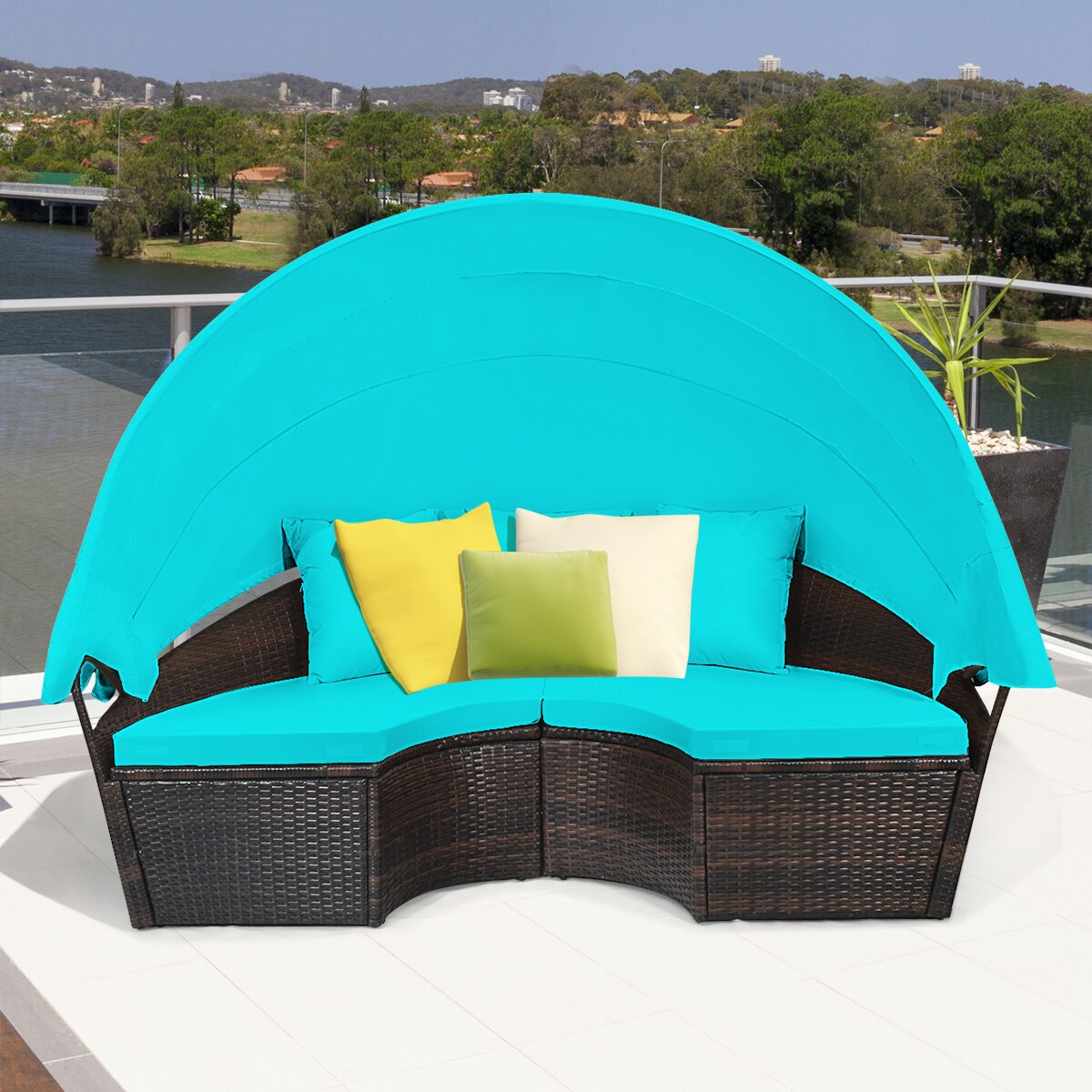 Costway HW66656TU+ Patio-Sofas-Daybeds - View #6