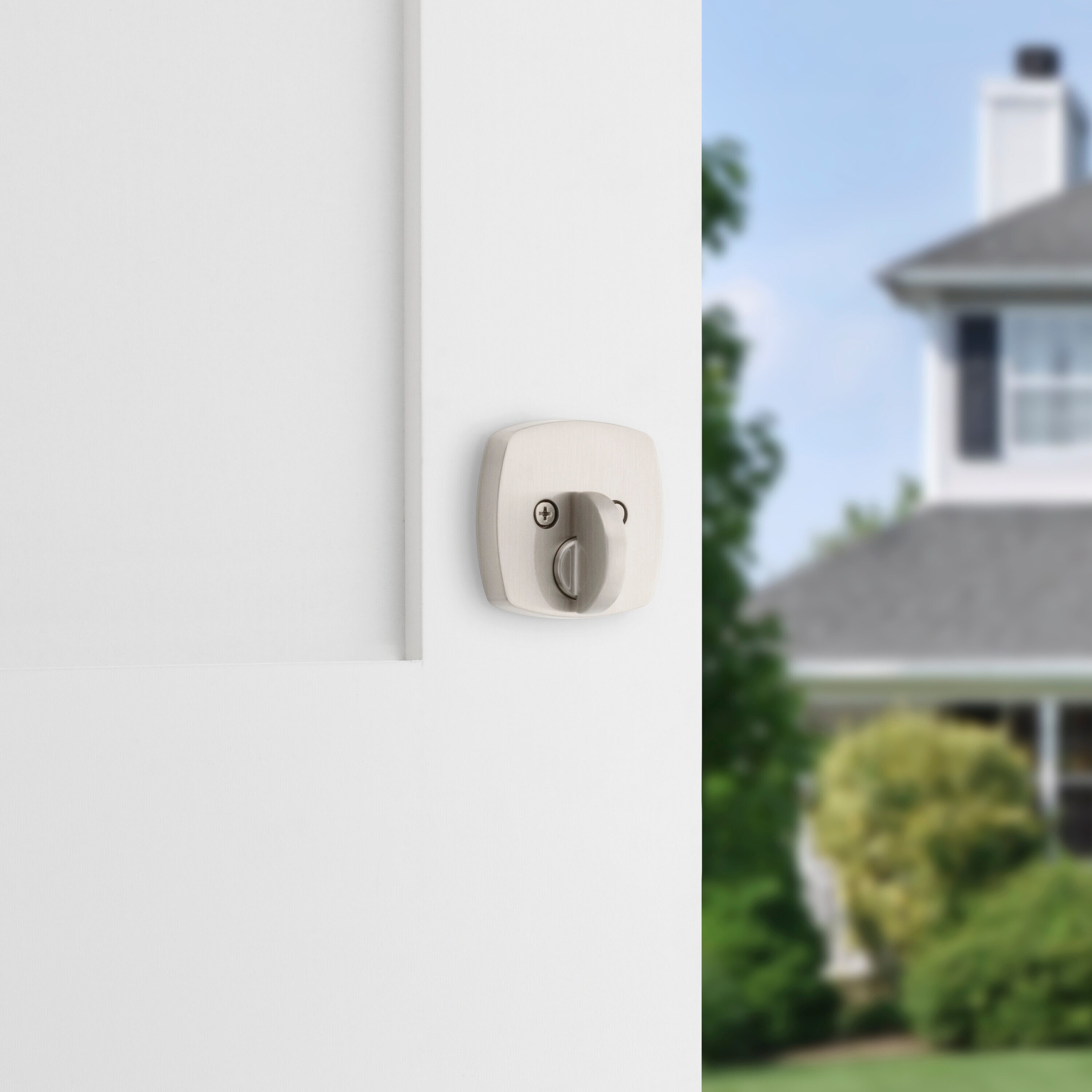 Satin Nickel Single Cylinder Deadbolt Door Lock