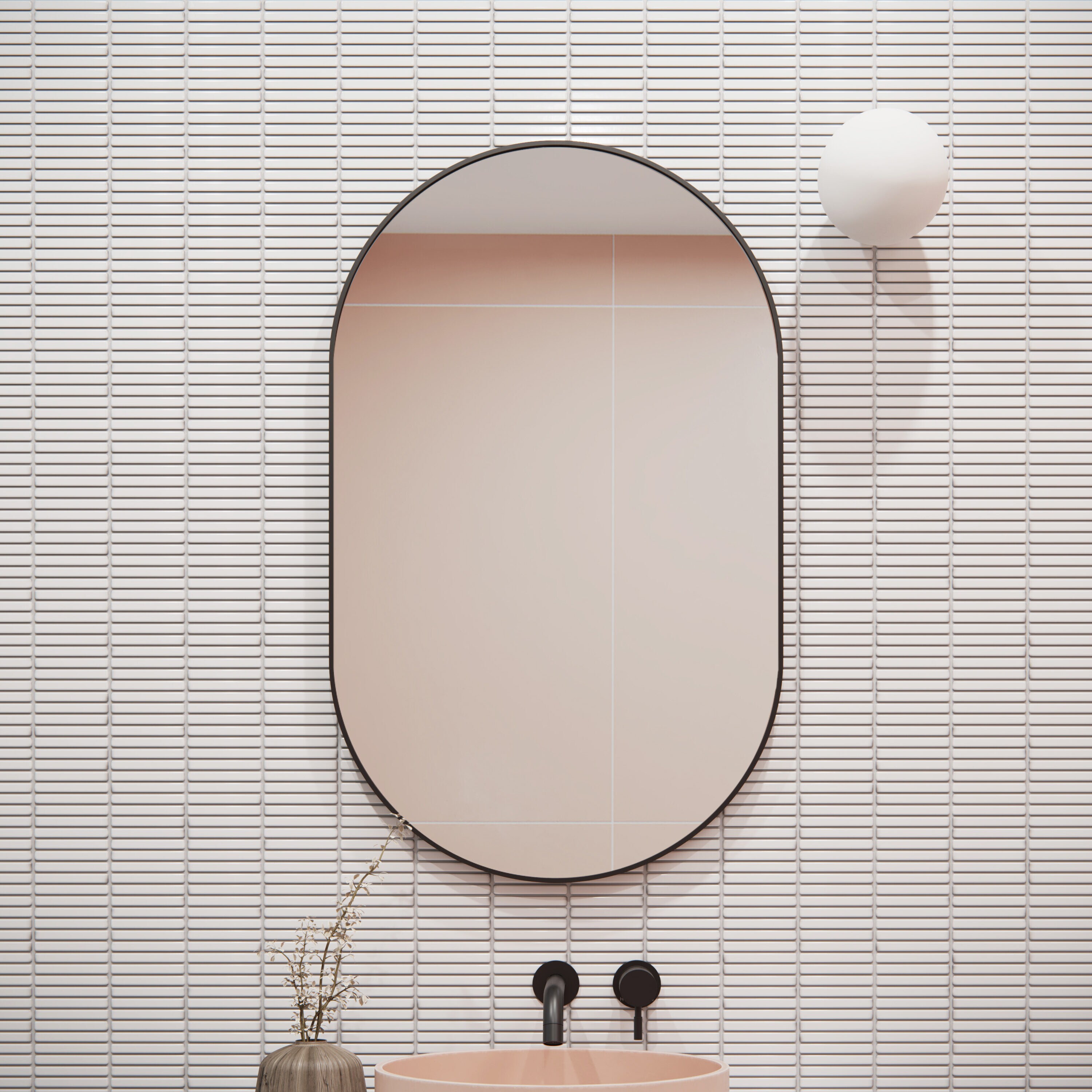 Glass Warehouse MF-PL-36X22-B Decor-Mirrors - View #2