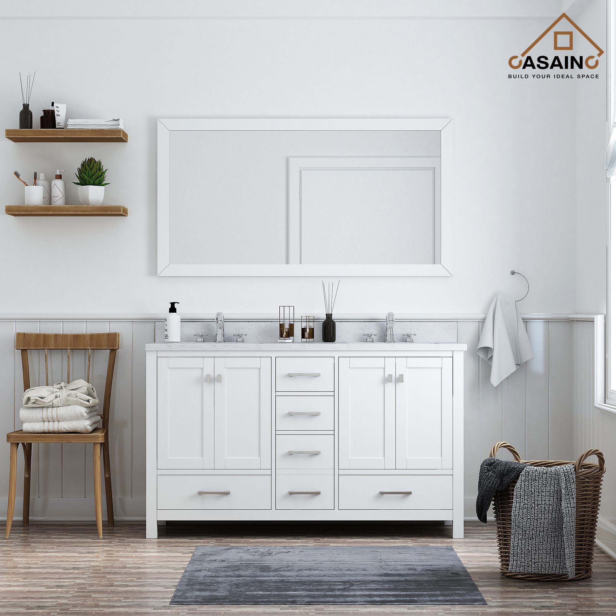 CASAINC MS-10060-CAB-WH-1 Bath-Vanity-Combo - View #5