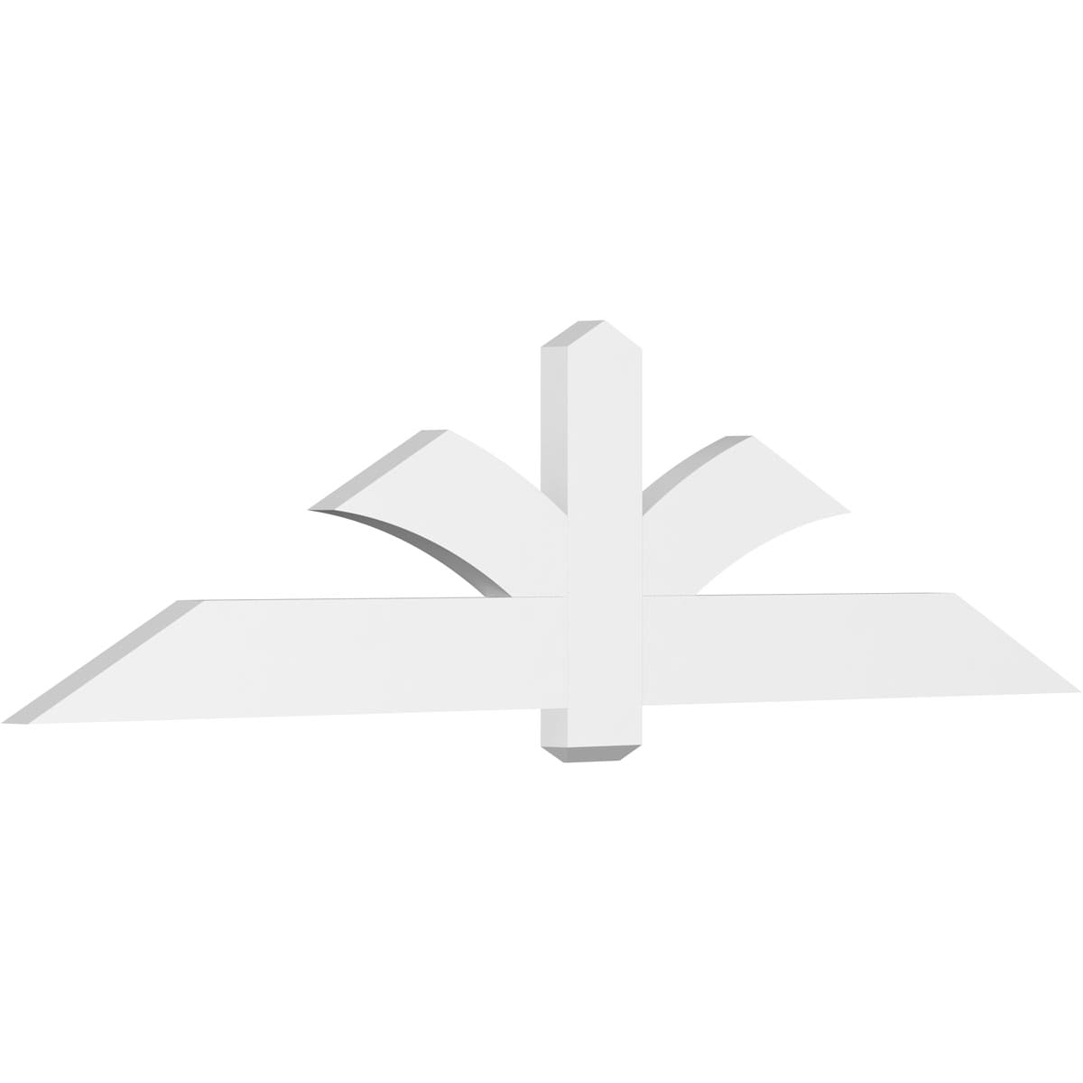Ekena Millwork GBP084X21X0206RED00 Redmond White PVC Gable bracket