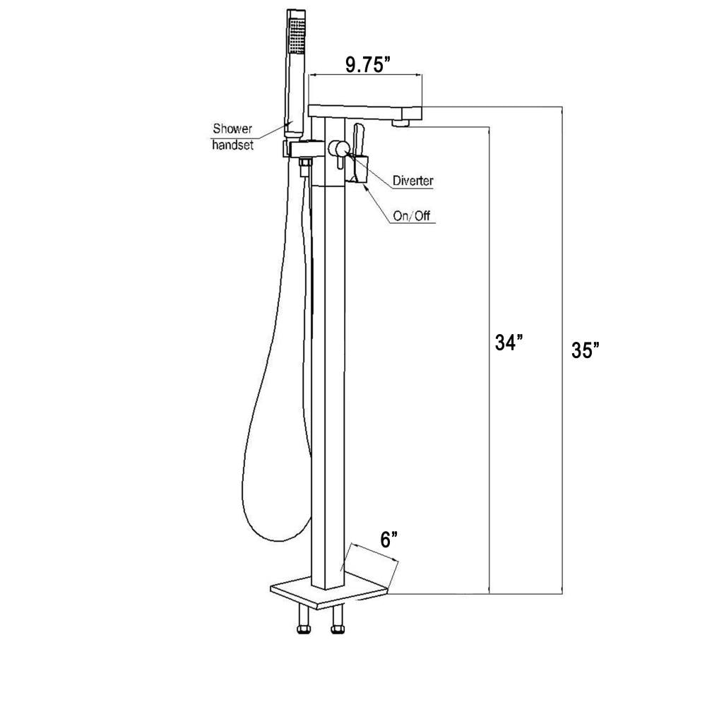 AKDY TF0043 Roman-Tub-Faucets - View #10