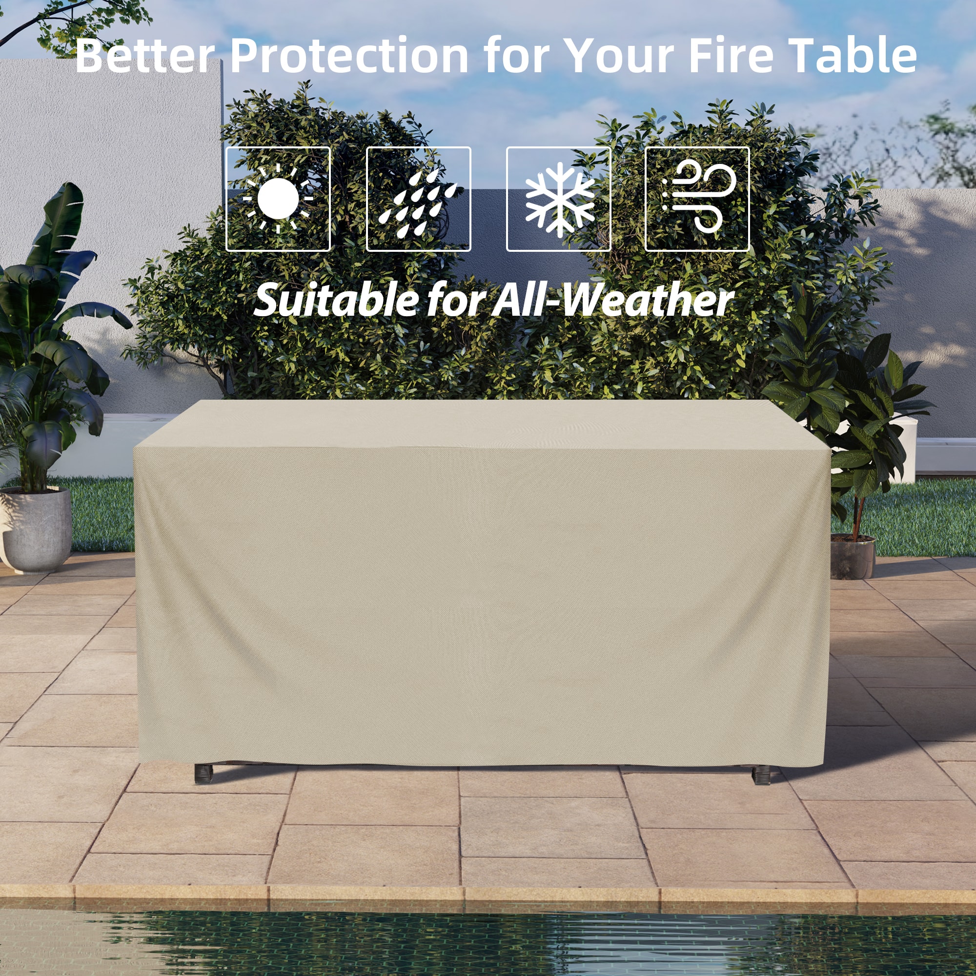 UPHA TBHPZ-43-BEIGE Outdoor-Gas-Firepits - View #10
