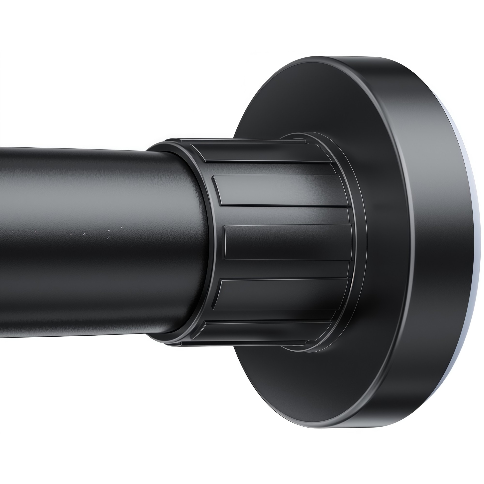 Numhew 32in to 80in L 1in Dia Adjustable Heavy Duty Black Shower Curtain Rod