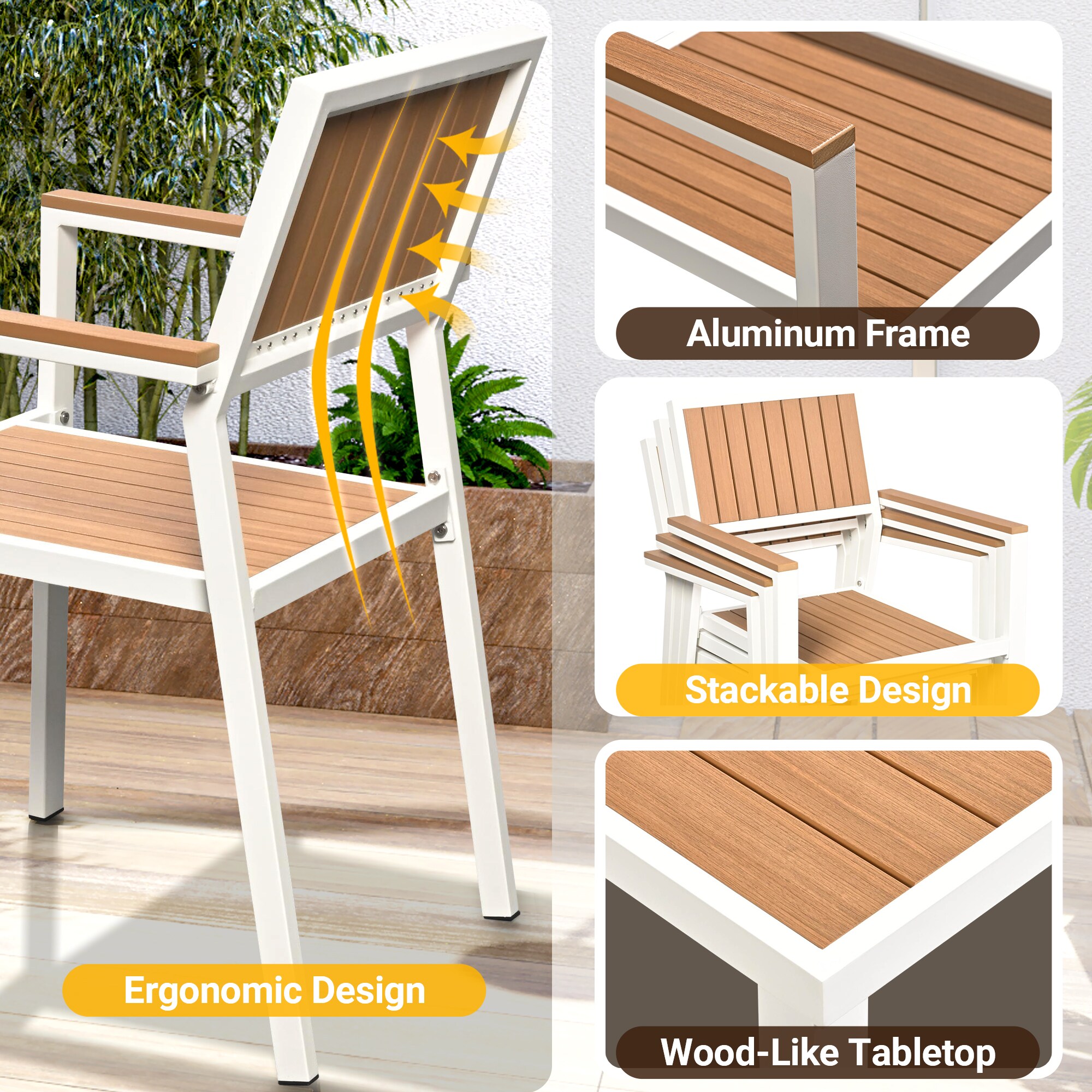 PamaPic TB-CZ-8JT-C-WL1 Patio-Dining-Sets - View #6
