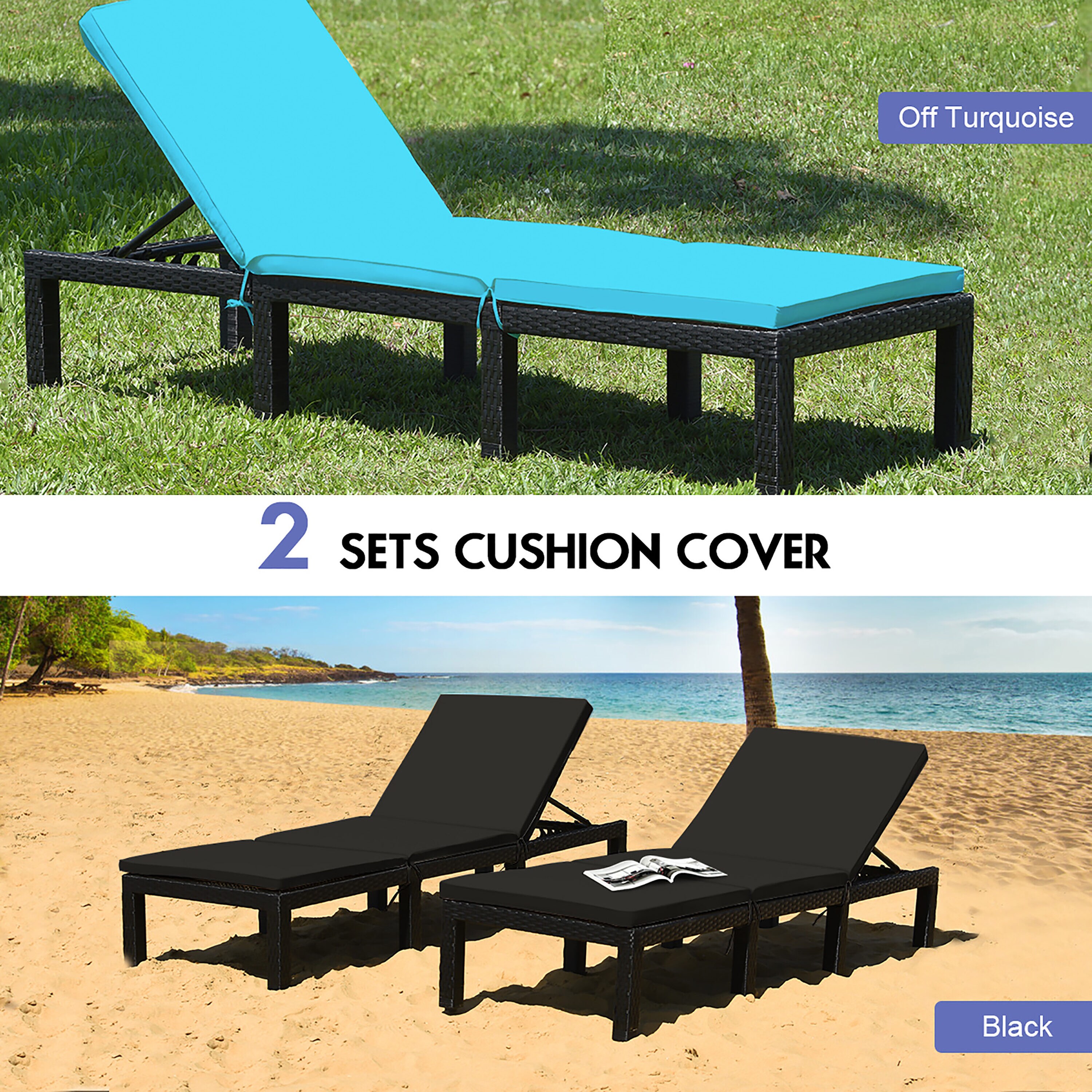 Costway HW68749TU-DK Patio-Chairs - View #3