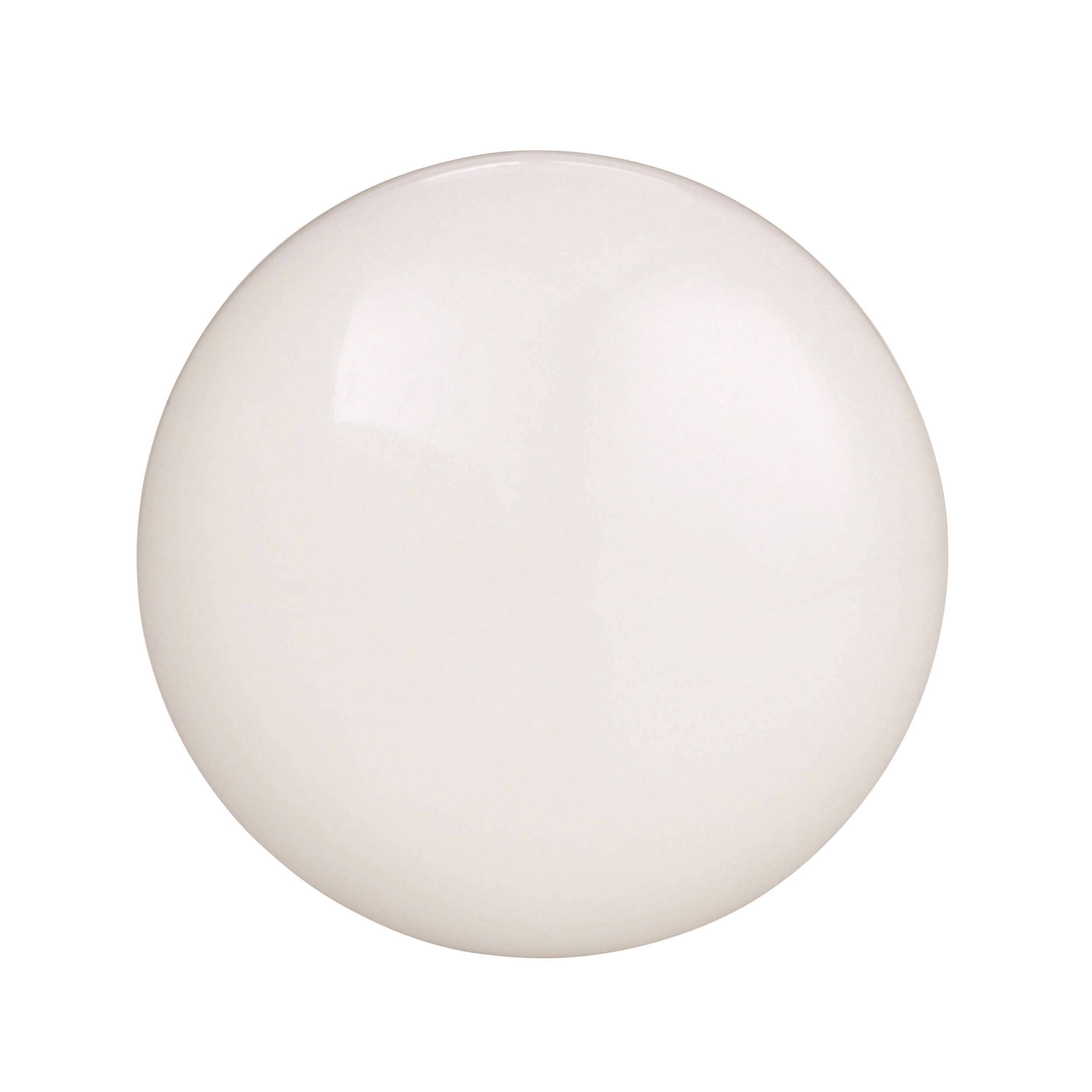 White Ceramic 1.5" Mushroom Cabinet Knob