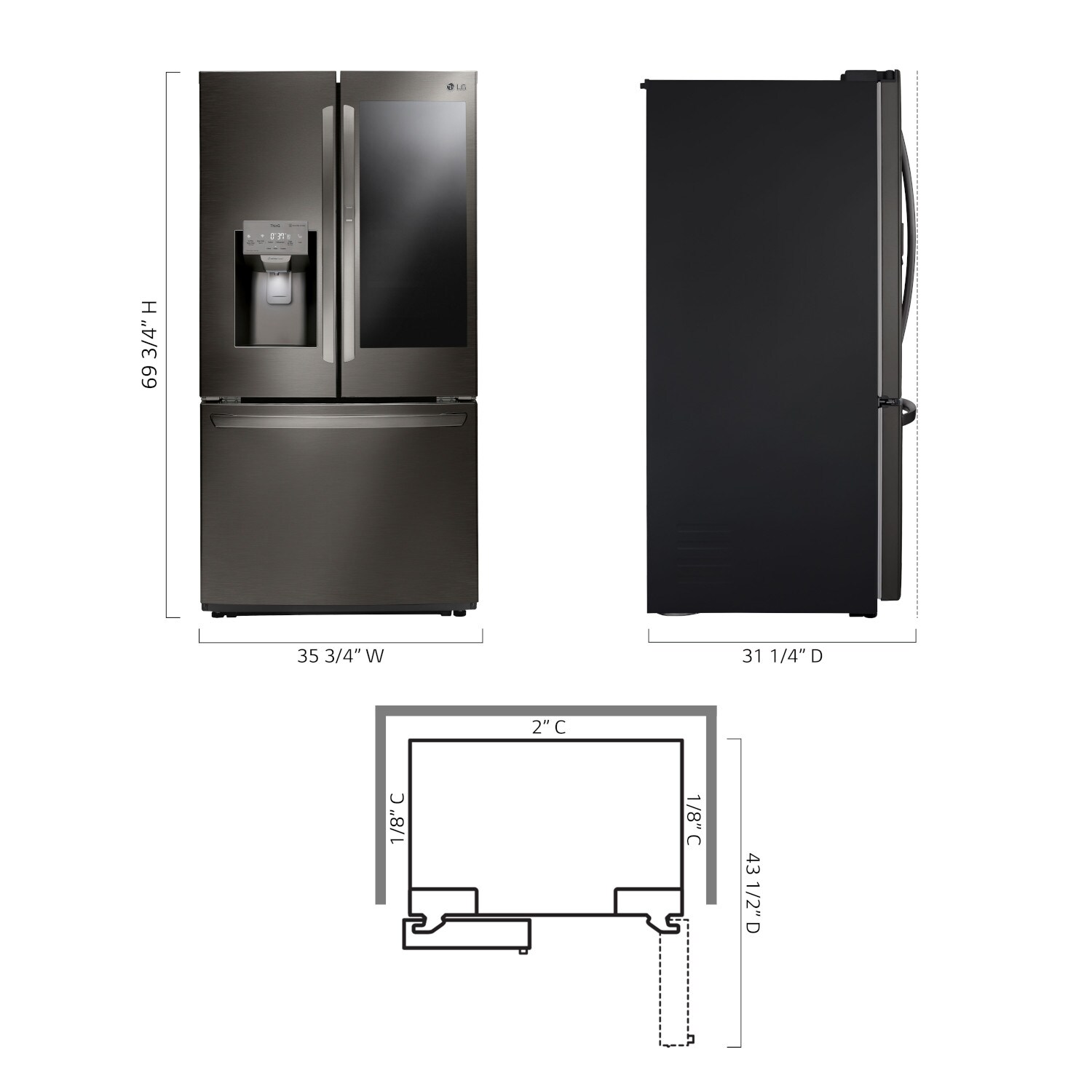 LG LFXC22596D French-Door-Refrigerators - View #19