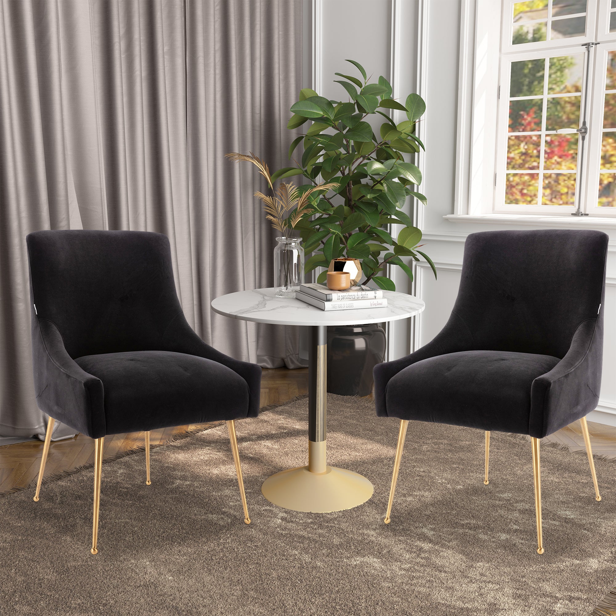 Boyel Living HFSN-700BLACK Dining-Chairs - View #3