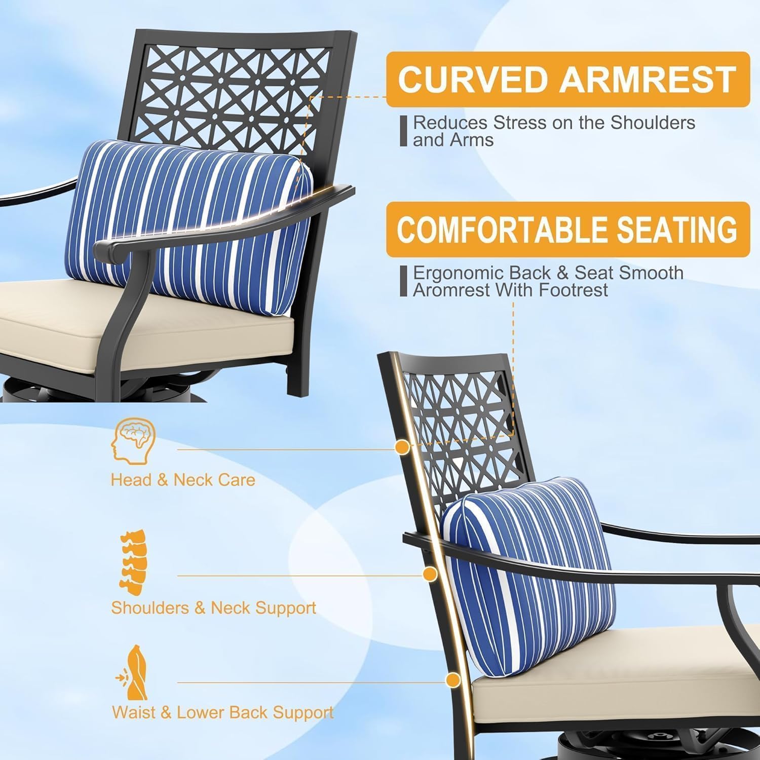 Qeetex LXL-PPG-334L9B38 Patio-Conversation-Sets - View #3