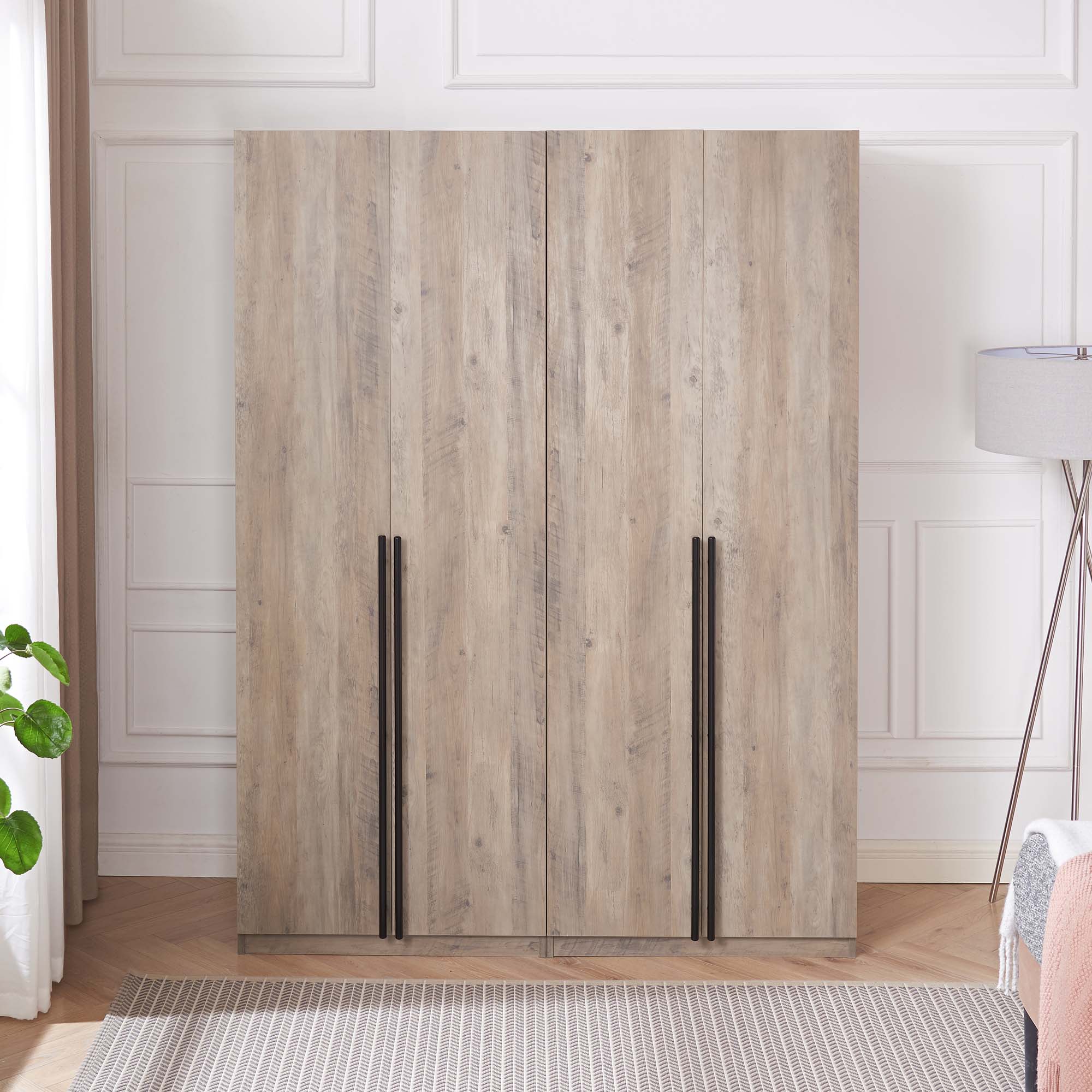 Manhattan Comfort 2-WC002-GY Grey Full Bedroom Set