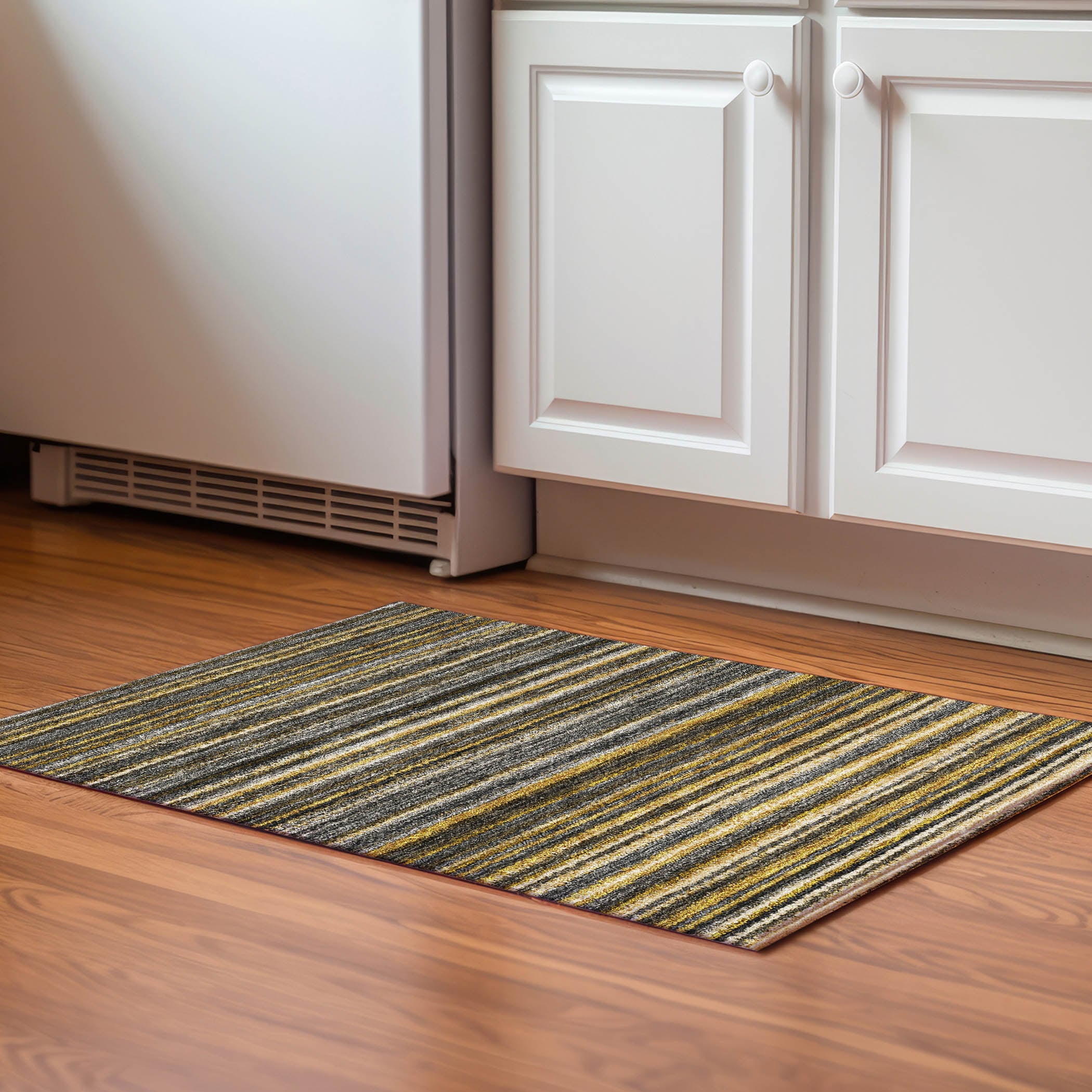 Addison Rugs AMF598GO20X30 Mayfield AMF598GO 2 x 3 (ft) Loomed Polyester Gold Rectangular Indoor Geometric Machine washable Area rug