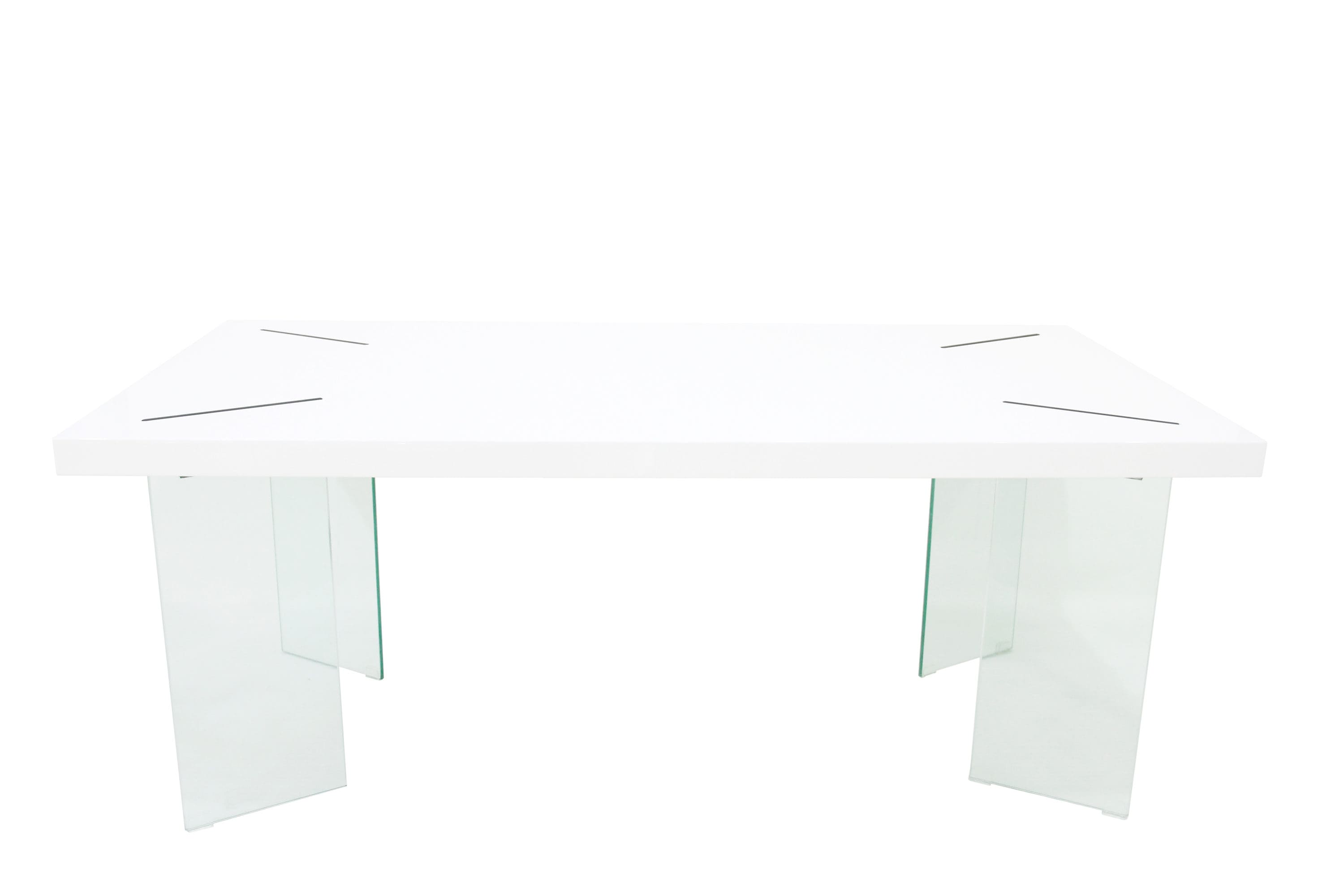 CASAINC GF-W32718917 White Wood Modern Coffee Table