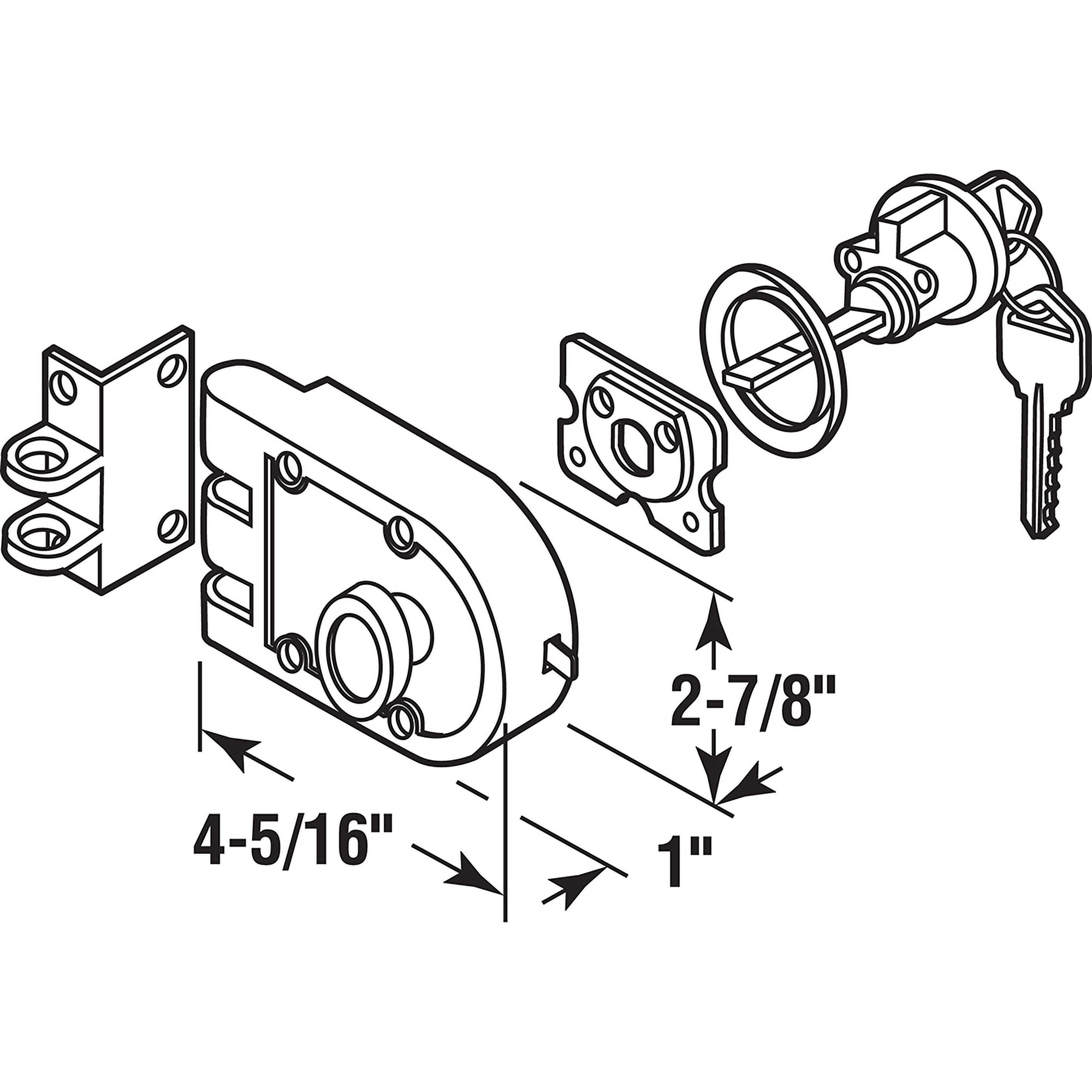 Prime-Line Satin Nickel Single Cylinder Deadbolt U 10817 at Lowes.com