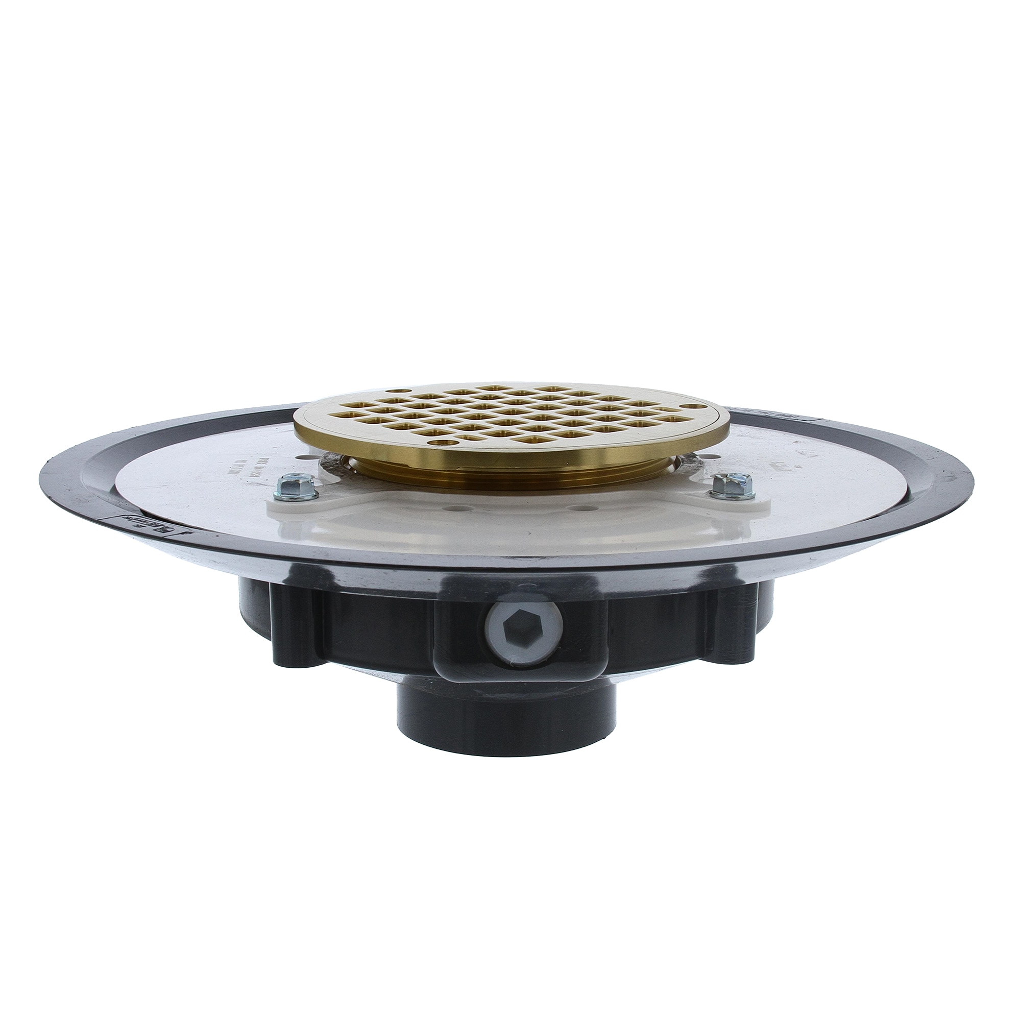 5 in. Round Replacement Strainer with 3 Screws in Chrome Plated for Metal  Spuds for Shower/Floor Drains