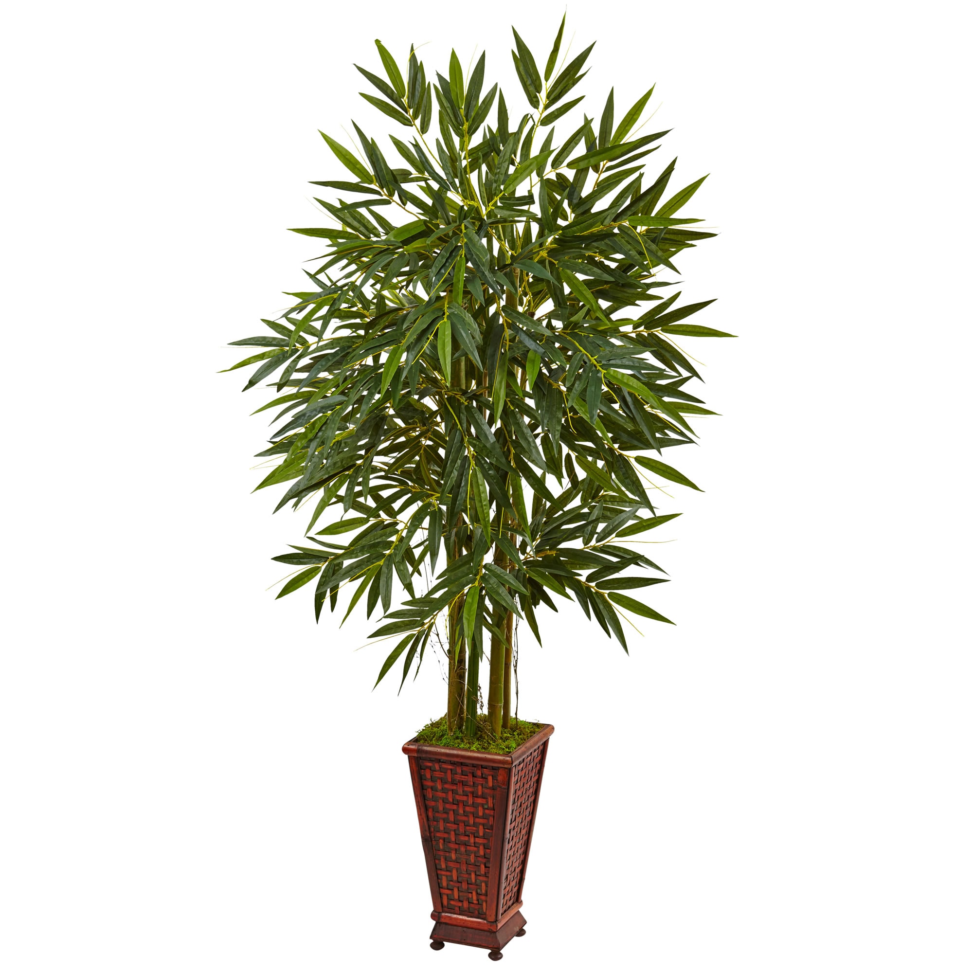 Nearly Natural 5822 66-in Green Indoor Bamboo Artificial Tree