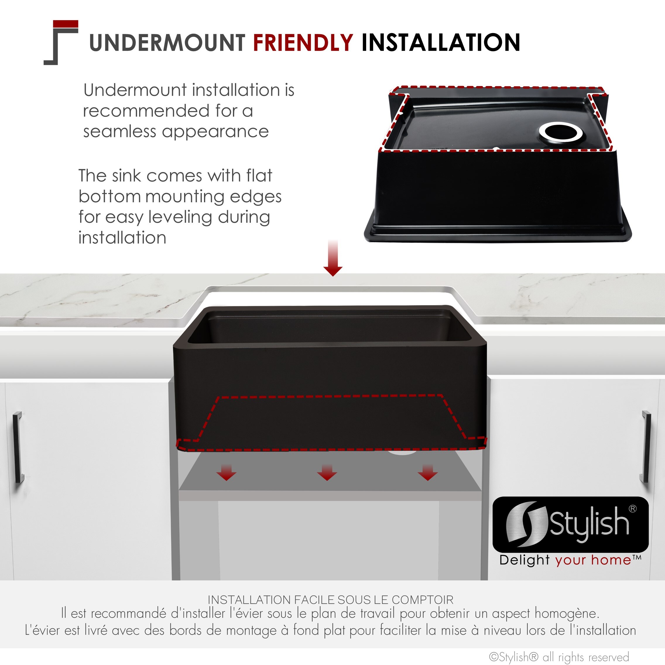 Stylish S-830WN Kitchen-Sinks - View #5