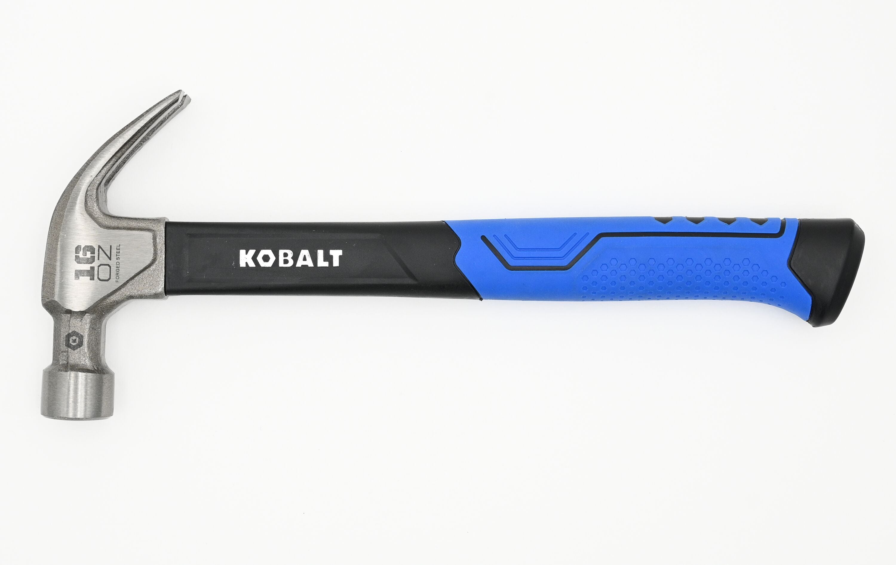 Kobalt 16-oz Smooth Face Steel Head Fiberglass Claw Hammer
