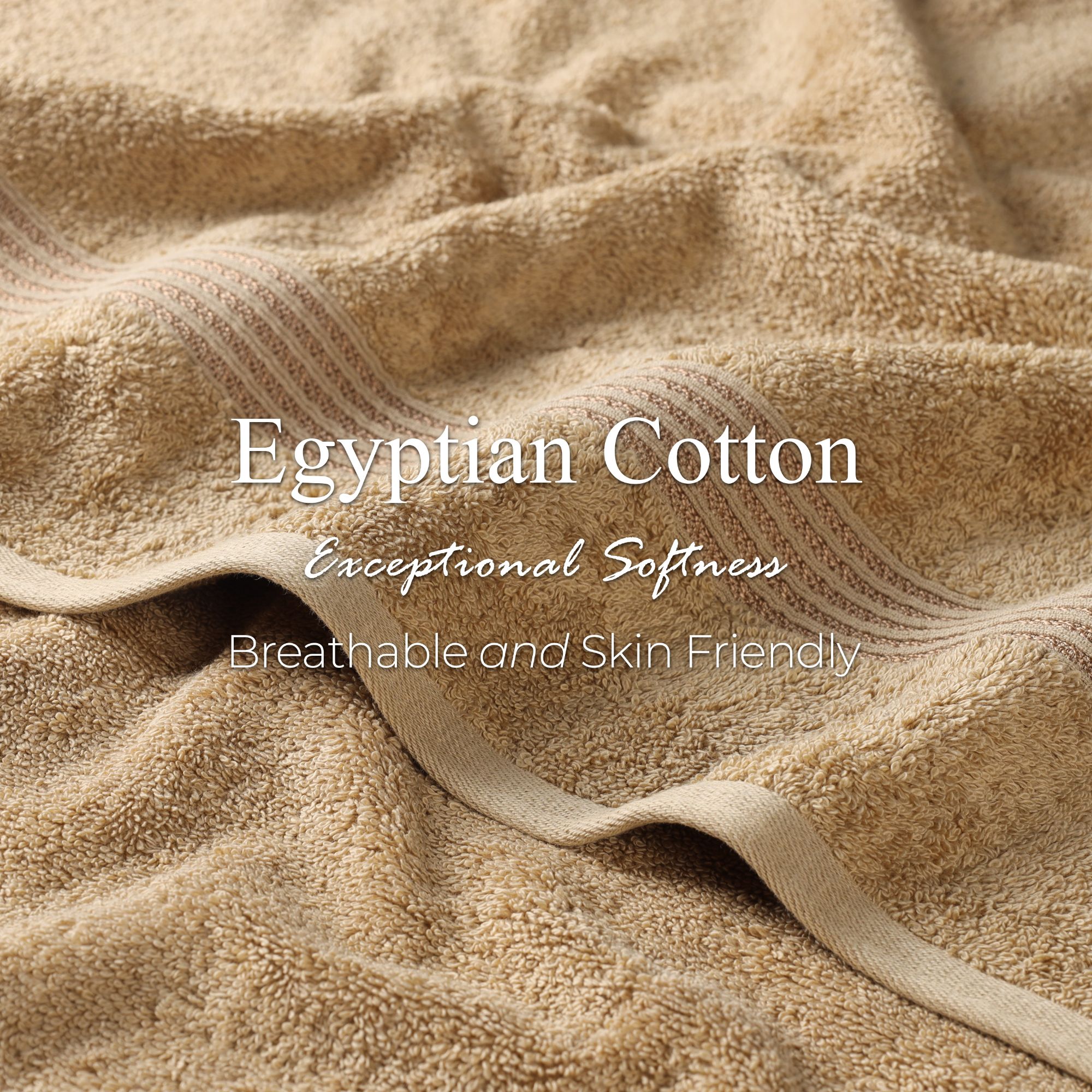 Superior 6 -Piece Toast Egyptian cotton Bath towel set Heritage Towels ...
