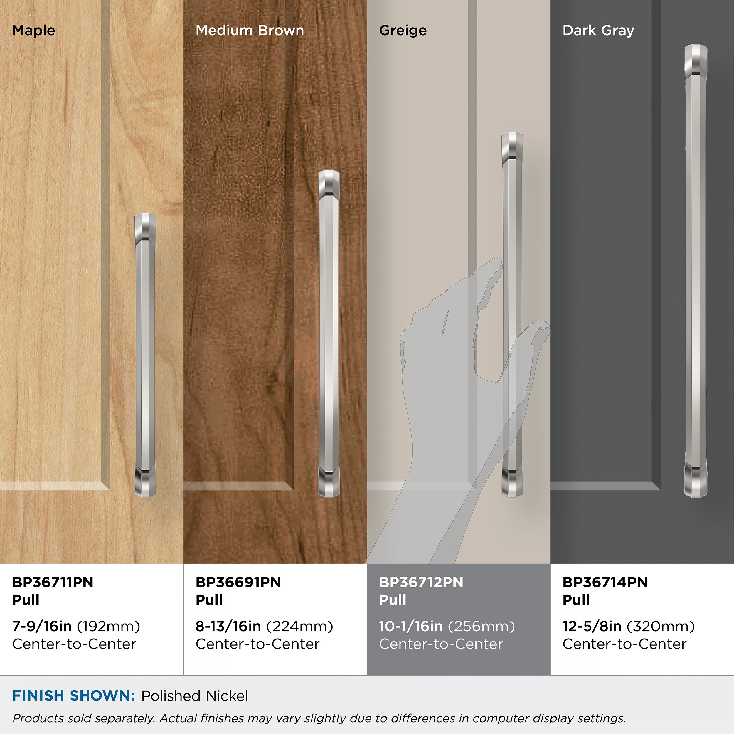 Amerock BP36712PN Cabinet-Pulls - View #8