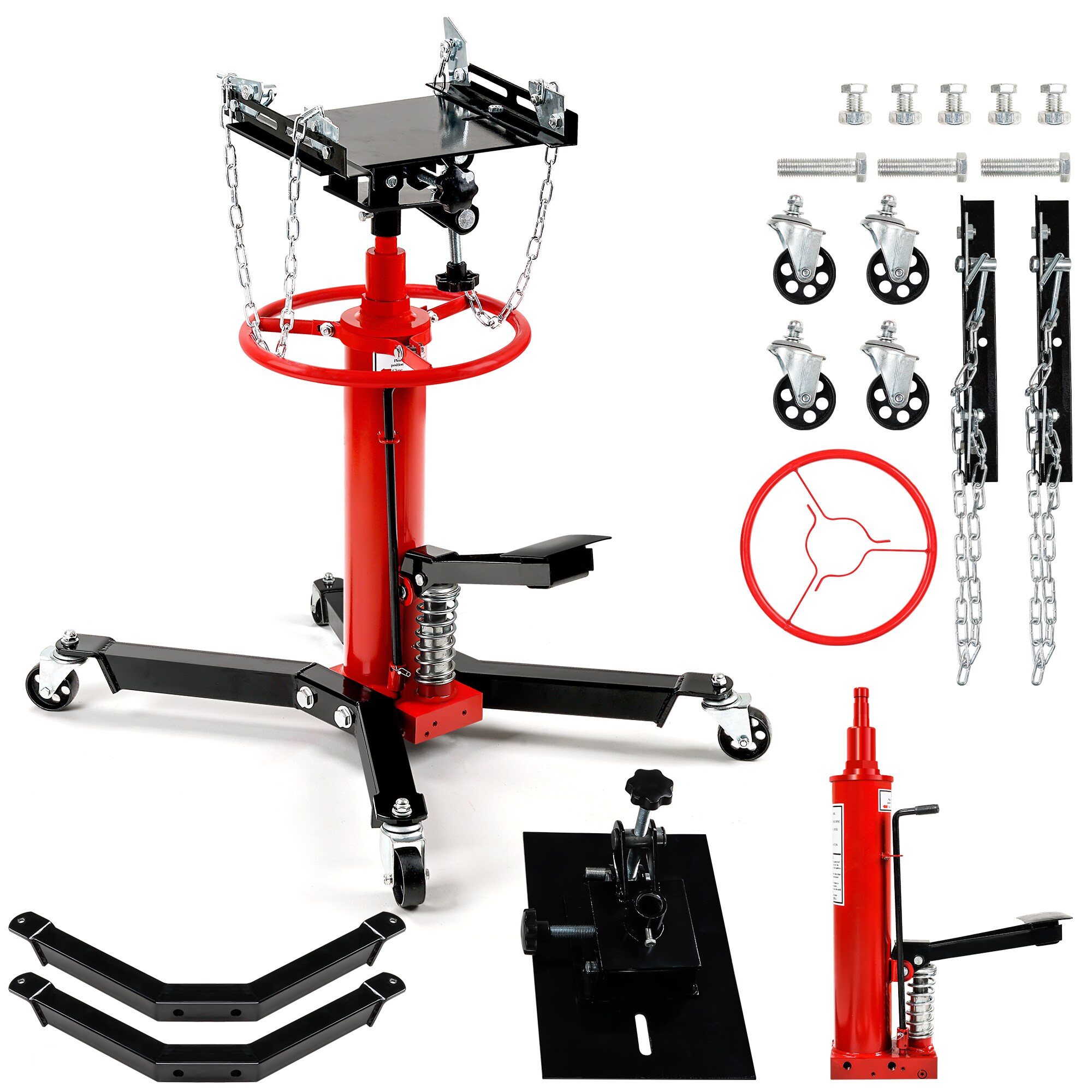  QP23-JS001 Red 0.5-Ton Steel Air/Hydraulic Air lift