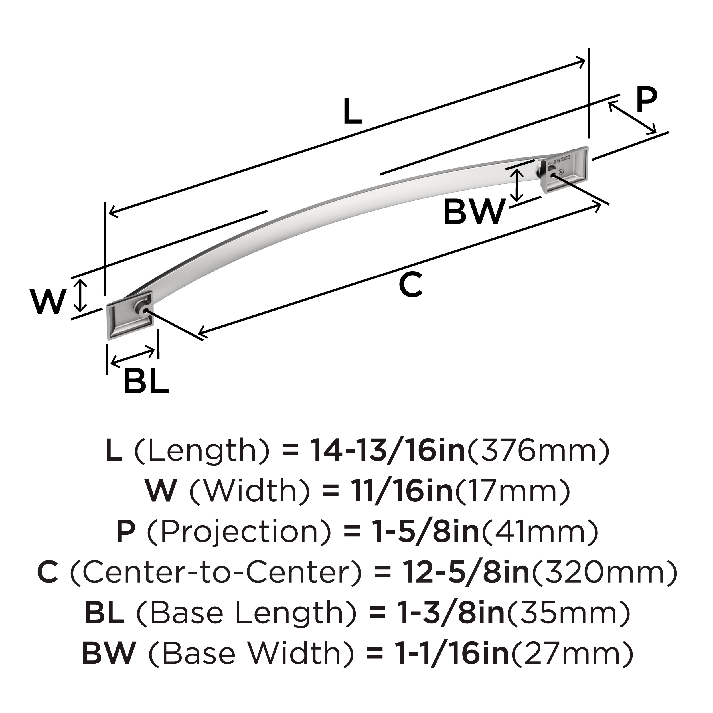 Amerock BP2935326 Cabinet-Pulls - View #4