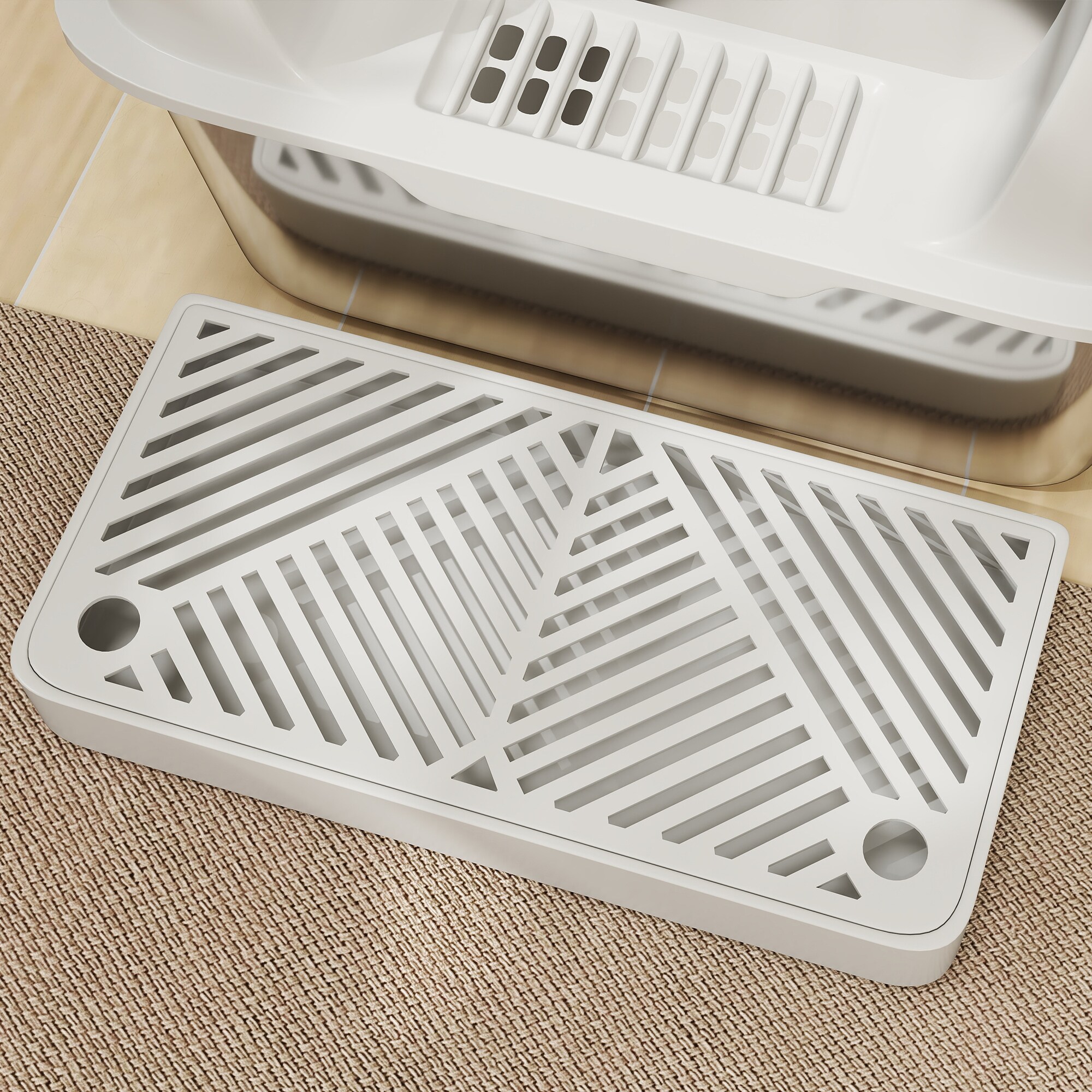 PawHut D31-114V00LG Cat-Litter-Box - View #5